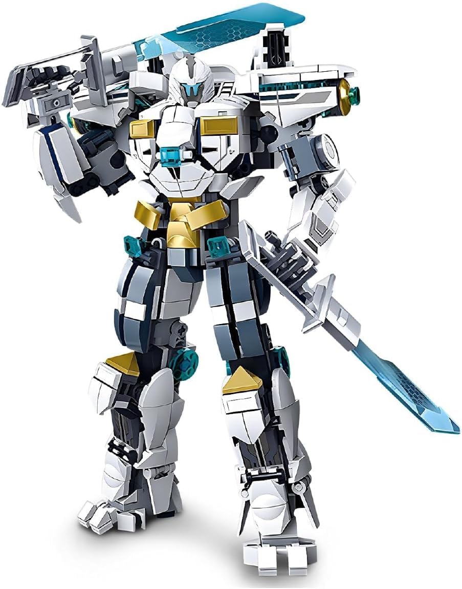 DAHONPA Frozen Mech Building Blocks Set (561 Pieces), Warrior Transforming Mecha Robot Model Kit, Toy Gifts for Adults and Kids DAHONPA Frozen Mech Building Blocks Set (561 Pieces), Warrior Transforming Mecha Robot Model Kit, Toy Gifts for Adults and Kids