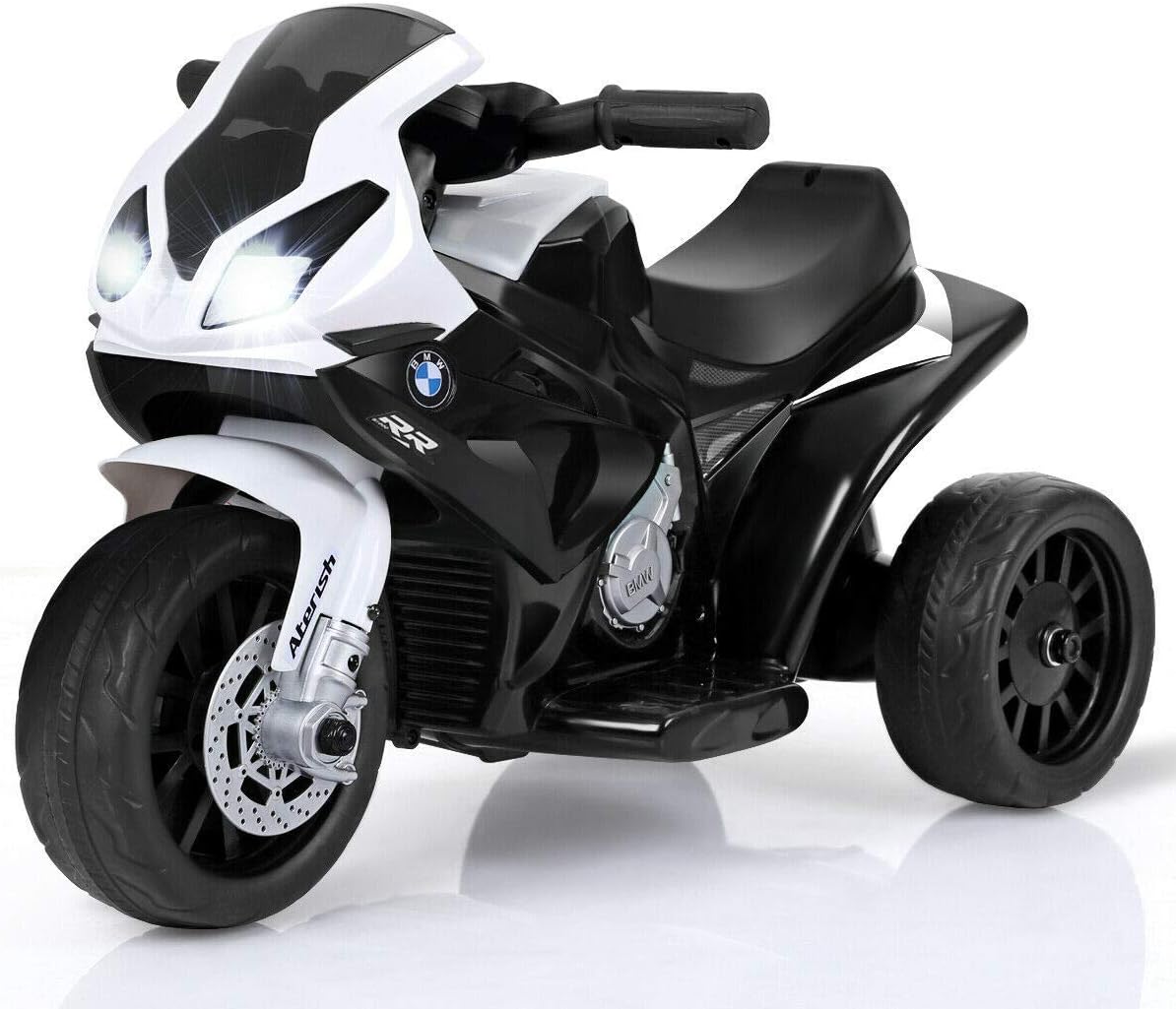 Costzon Kids Electric Ride on Motorcycle w/Headlights &Music, Pedal, Licensed BMW 6V Battery Powered 3 Wheels Motorcycle Toy for Children Boys & Girls (Black) Costzon Kids Electric Ride on Motorcycle w/Headlights &Music, Pedal, Licensed BMW 6V Battery Powered 3 Wheels Motorcycle Toy for Children Boys & Girls (Black)