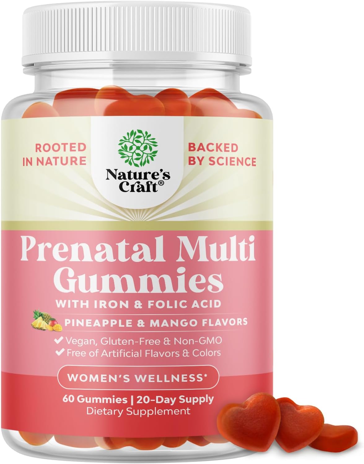 Vegan Prenatal Gummies for Women – Gummy Prenatal Vitamins for Women with Iron Folic Acid and Superfruit Blend – Chewable Vitamins Gummy Formula (Pineapple Mango) Trial Size Vegan Prenatal Gummies for Women – Gummy Prenatal Vitamins for Women with Iron Folic Acid and Superfruit Blend – Chewable Vitamins Gummy Formula (Pineapple Mango) Trial Size