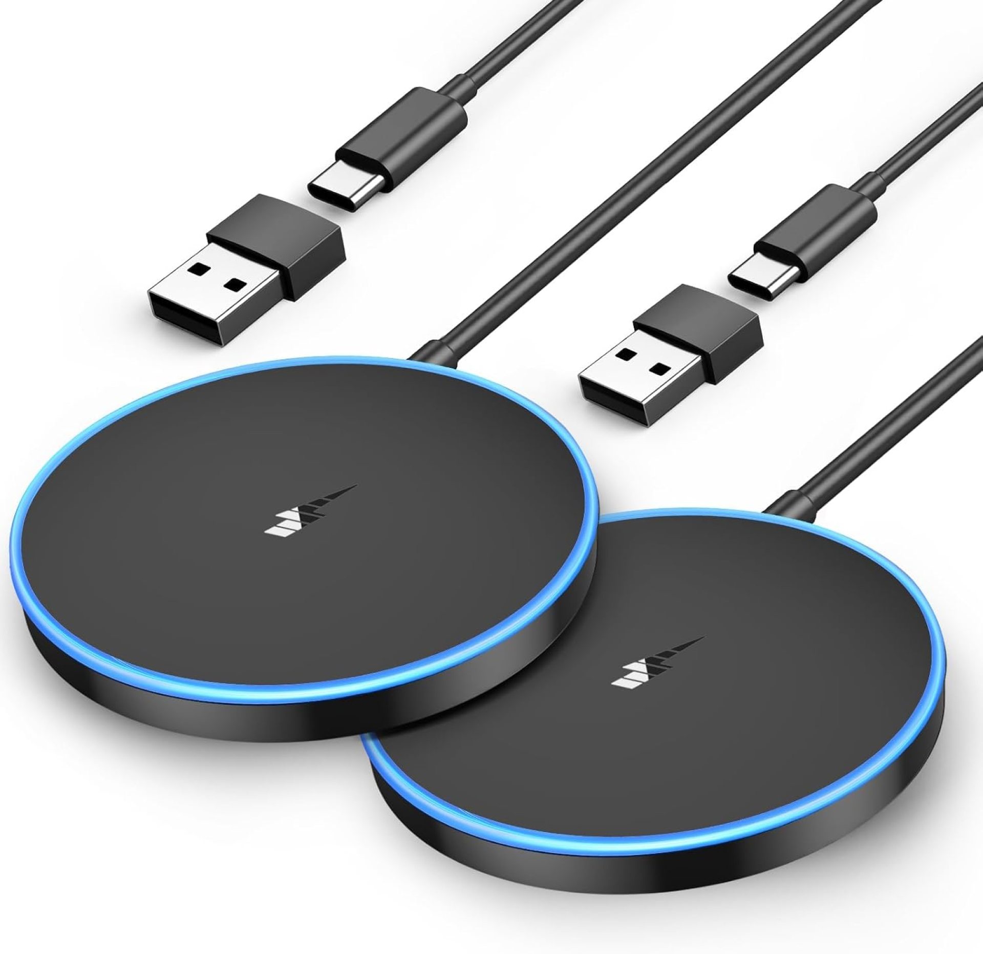 2 Pack Magnetic Wireless Charger 15w Apple Mag-Safe Charger for iPhone 16 Pro Max/16 Pro/16/16 Plus/15/14/13/12 Series AirPods 3/2/Pro/Pro 2 LED Magnet Charging Pad with Dual Charging Ports 2 Pack Magnetic Wireless Charger 15w Apple Mag-Safe Charger for iPhone 16 Pro Max/16 Pro/16/16 Plus/15/14/13/12 Series AirPods 3/2/Pro/Pro 2 LED Magnet Charging Pad with Dual Charging Ports