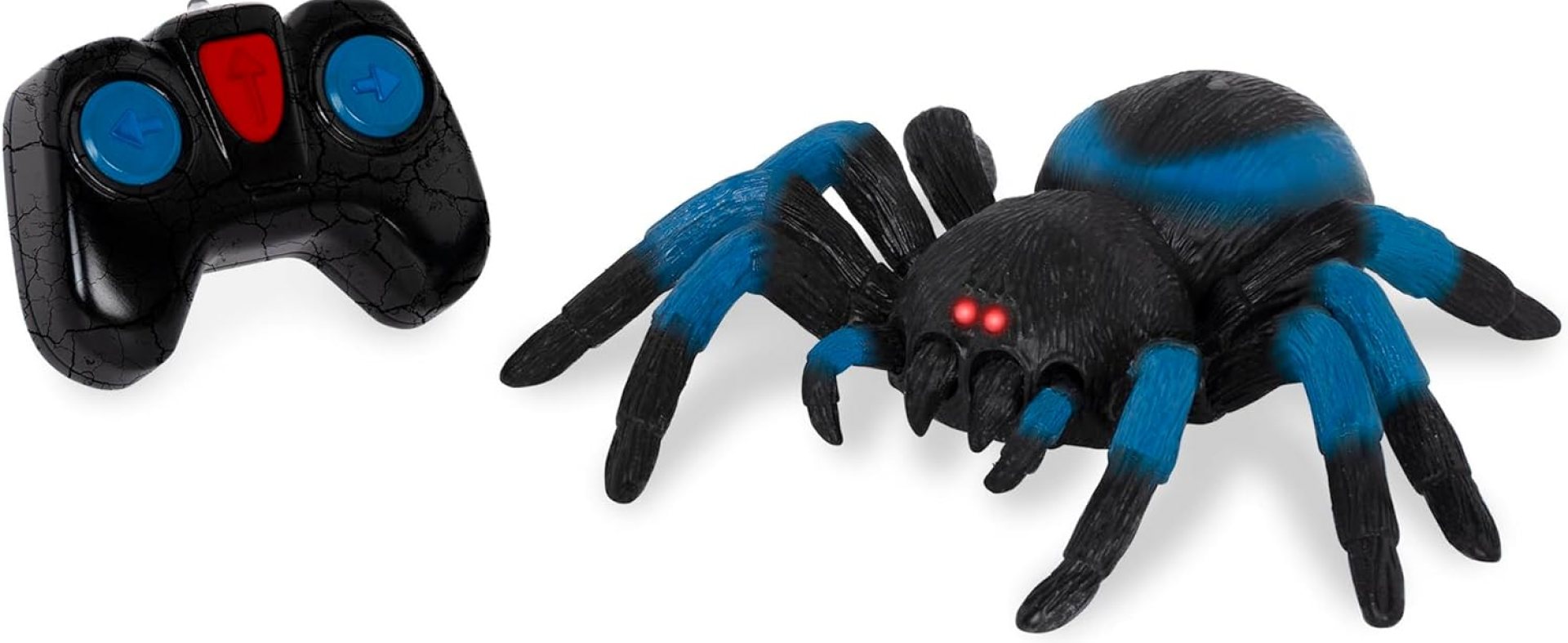 Terra by Battat – Remote Control Spider for Kids – RC Tarantula with LED Eyes – Realistic Animal & Moving Legs – Fast-Moving & 360 Spin – Blue Tarantula – 6 Years + Terra by Battat – Remote Control Spider for Kids – RC Tarantula with LED Eyes – Realistic Animal & Moving Legs – Fast-Moving & 360 Spin – Blue Tarantula – 6 Years +