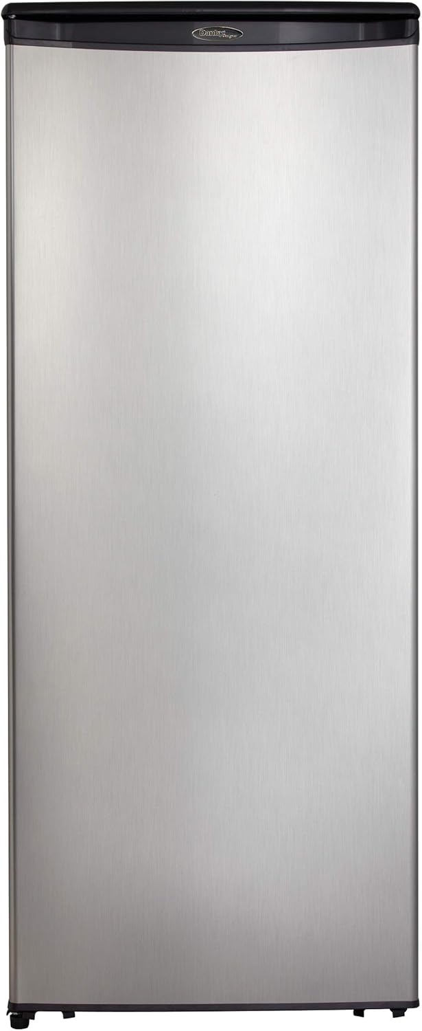 Danby Designer DAR110A1BSLDD 11 Cu.Ft. Apartment Refrigerator in Fingerprint Free Stainless Finish, Full Fridge for Condo, House, Small Kitchen, E-Star Rated, Spotless Steel Danby Designer DAR110A1BSLDD 11 Cu.Ft. Apartment Refrigerator in Fingerprint Free Stainless Finish, Full Fridge for Condo, House, Small Kitchen, E-Star Rated, Spotless Steel