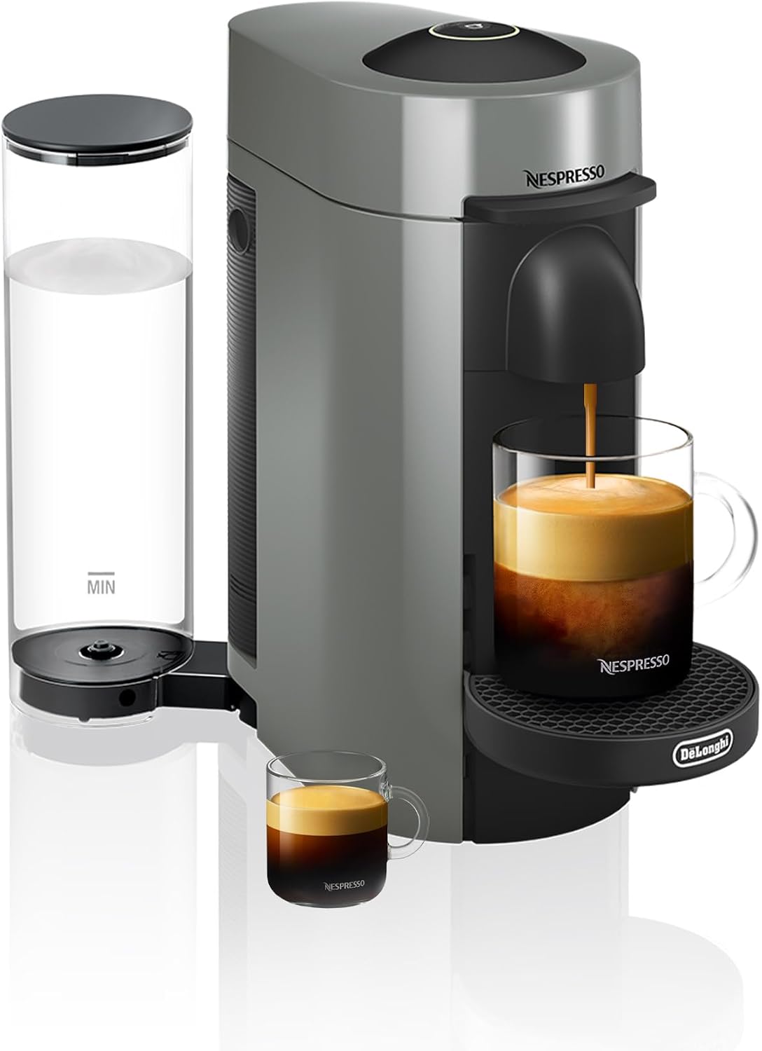 Nespresso Vertuo Plus Coffee and Espresso Maker by De’Longhi, Grey Nespresso Vertuo Plus Coffee and Espresso Maker by De’Longhi, Grey