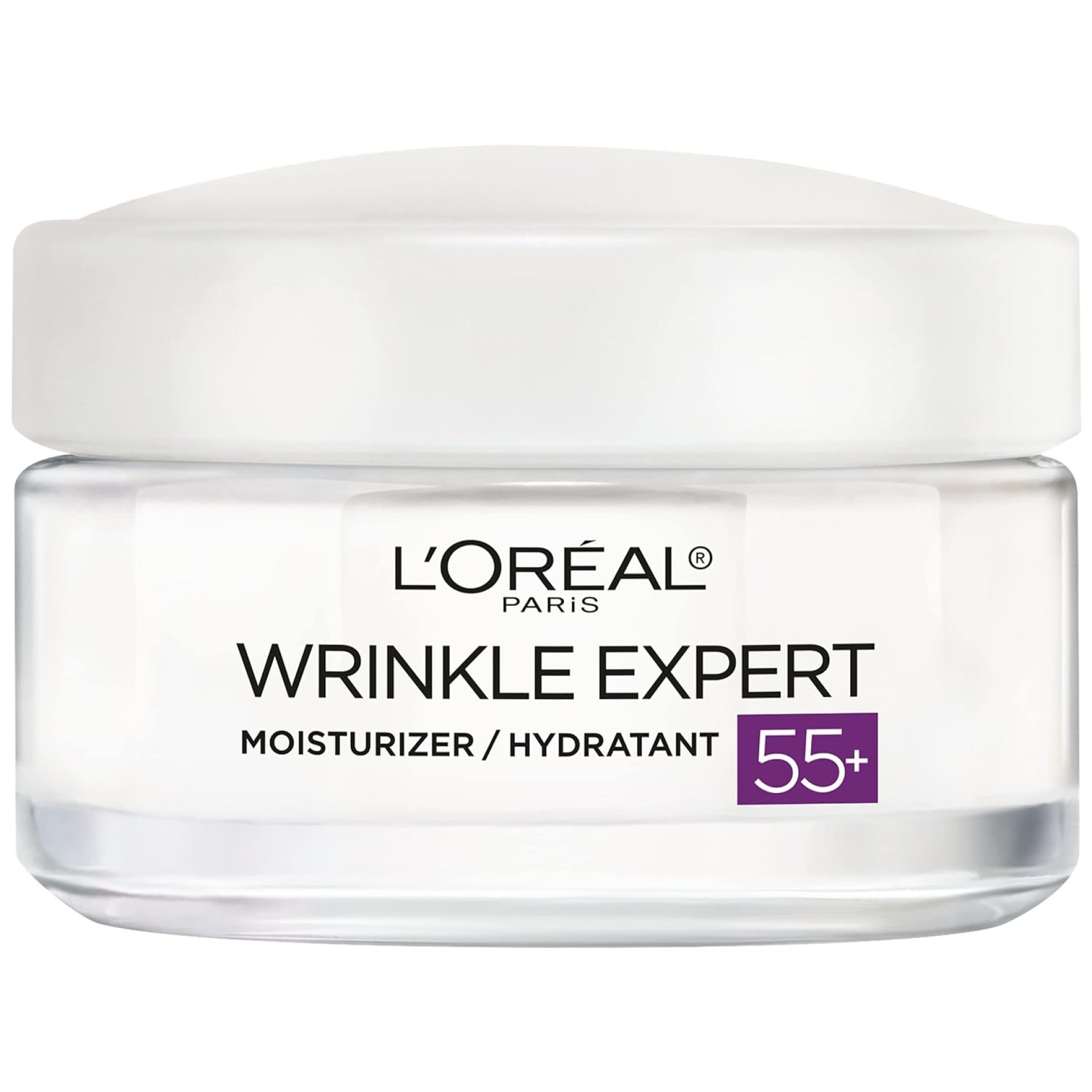 L’Oreal Paris Wrinkle Expert 55+ Anti-Aging Face Moisturizer with Calcium, Non-Greasy, Suitable for Sensitive Skin 1.7 fl. oz L’Oreal Paris Wrinkle Expert 55+ Anti-Aging Face Moisturizer with Calcium, Non-Greasy, Suitable for Sensitive Skin 1.7 fl. oz