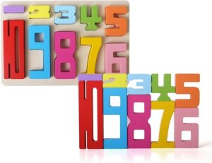 10PCS Wooden Number Building Blocks Montessori 1-10 – Wooden Stacking Numbers Math Toys, Friends of Ten Number Blocks, Basic Number Counting Blocks with Play Guide, Number Toys for Toddlers 1-3