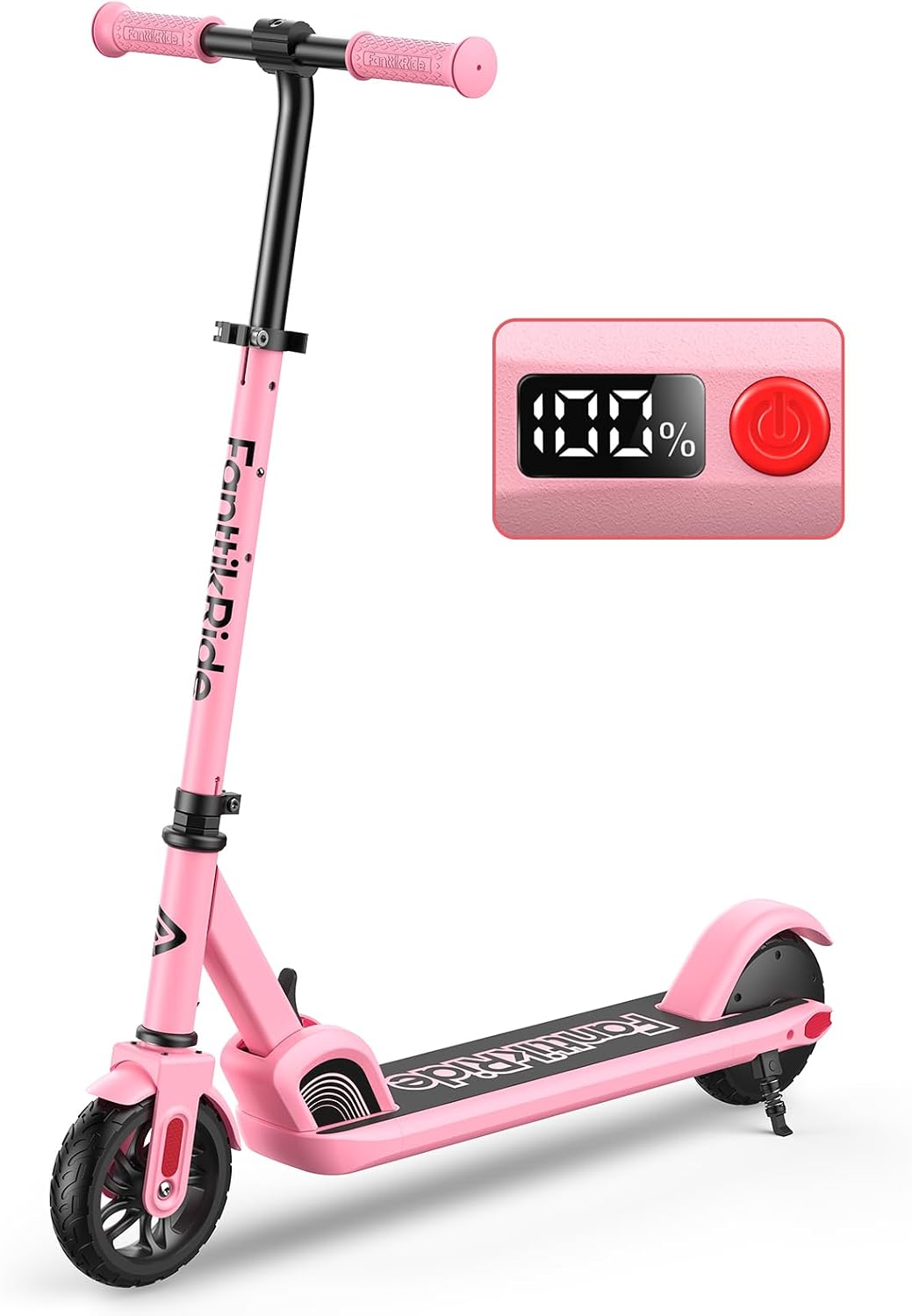 FanttikRide C9 Kids Electric Scooter Ages 8-12, Foldable for Kids 3.9-5.2 ft, 132 lbs, 5 Miles Range, Up to 40 mins Ride Time, 2 Safe Max Speed 6/10 MPH, 3 Adjustable Heights FanttikRide C9 Kids Electric Scooter Ages 8-12, Foldable for Kids 3.9-5.2 ft, 132 lbs, 5 Miles Range, Up to 40 mins Ride Time, 2 Safe Max Speed 6/10 MPH, 3 Adjustable Heights