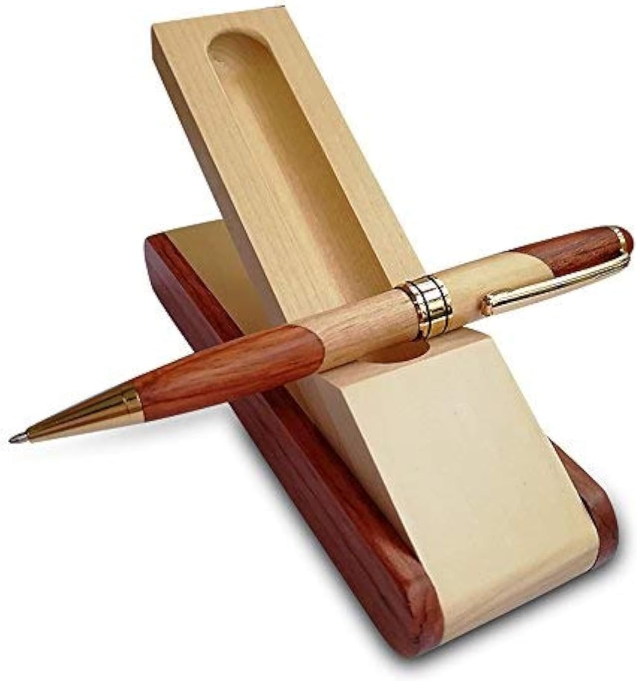 Luxury Wooden Ballpoint Pen Gift Set with Business Pen Case Display, Nice Writing Pen with Box and Gel Ink Refills Fancy Business Wood Pens Stand for Men Women Designer Cool Executive Pen Luxury Wooden Ballpoint Pen Gift Set with Business Pen Case Display, Nice Writing Pen with Box and Gel Ink Refills Fancy Business Wood Pens Stand for Men Women Designer Cool Executive Pen