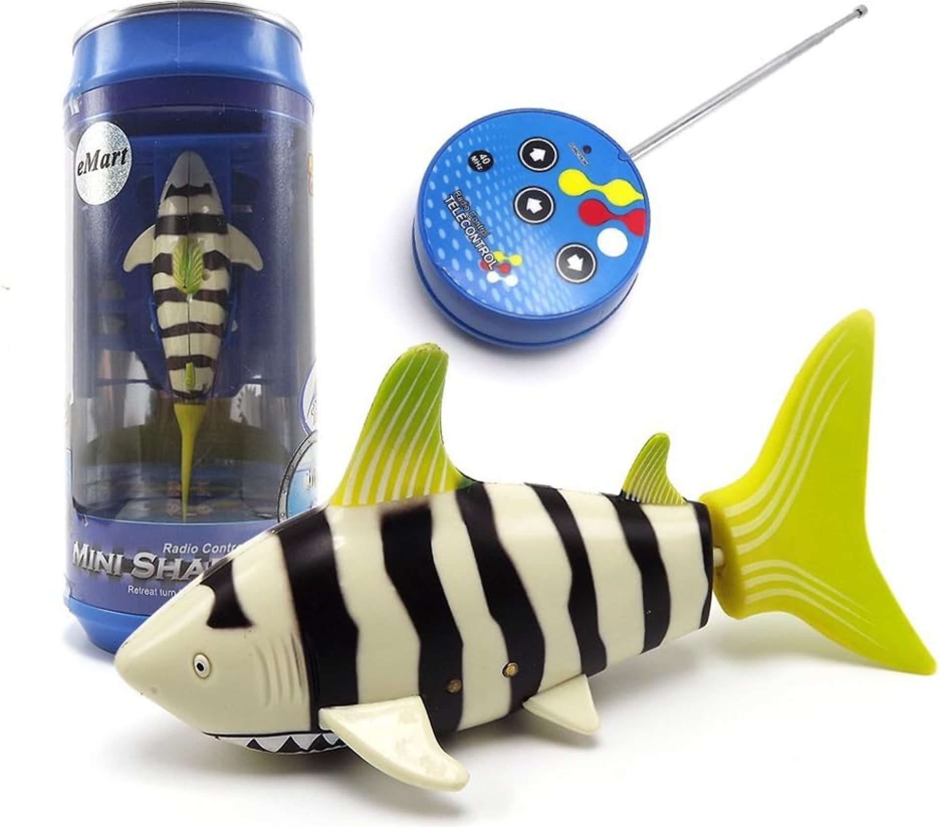 EMART Tipmant Mini Remote Control Toy Electric RC Fish Boat Shark Ship Swim in Water for Kids Gift (Yellow) EMART Tipmant Mini Remote Control Toy Electric RC Fish Boat Shark Ship Swim in Water for Kids Gift (Yellow)