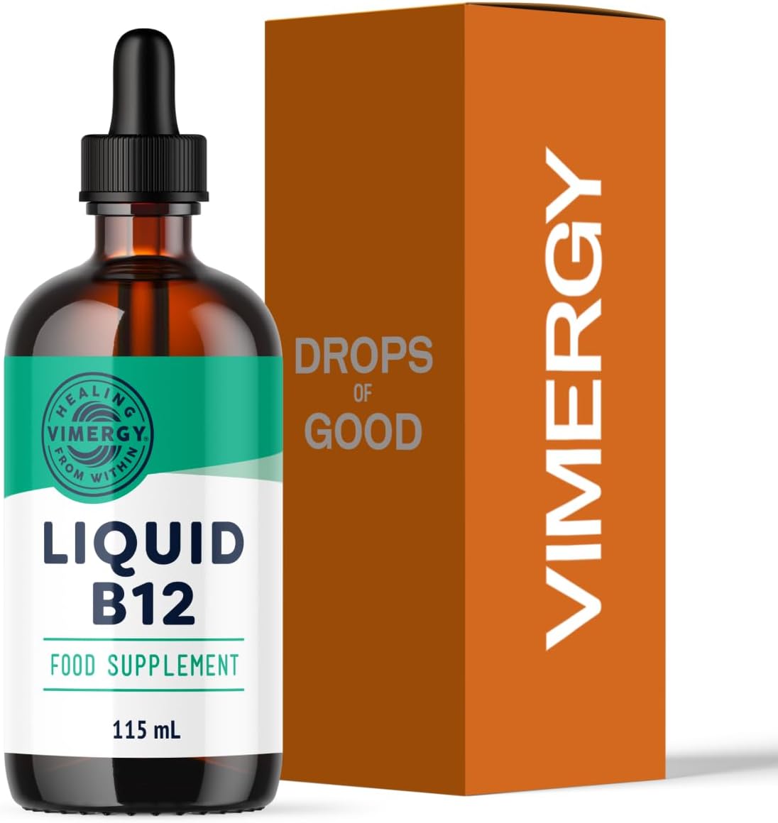 Vimergy Organic Liquid Vitamin B12 Supplement 2500 mcg, Methylcobalamin & Adenosylcobalamin Fast-Absorbing Energy Support USDA Organic, Vegan, Non-GMO B12 Vitamins for Women & Men 115 Serving (115 mL) Vimergy Organic Liquid Vitamin B12 Supplement 2500 mcg, Methylcobalamin & Adenosylcobalamin Fast-Absorbing Energy Support USDA Organic, Vegan, Non-GMO B12 Vitamins for Women & Men 115 Serving (115 mL)