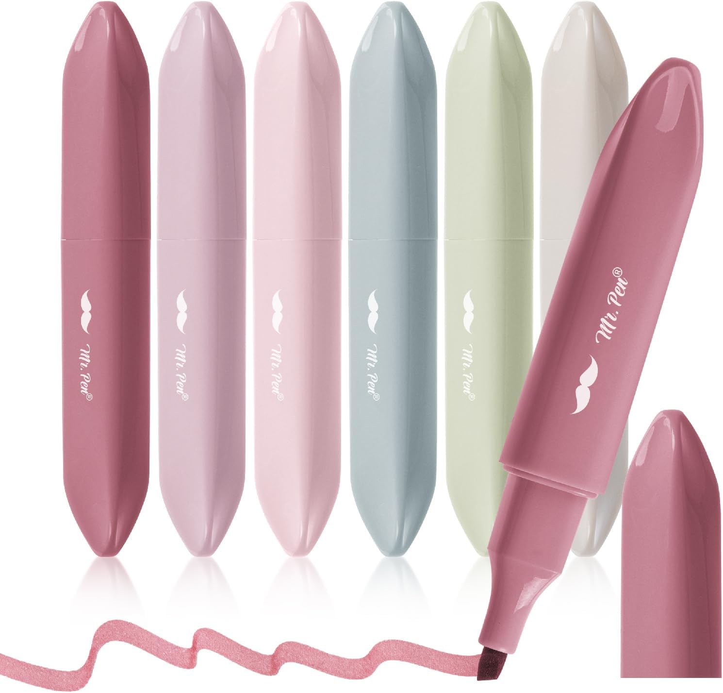 Mr. Pen Aesthetic Highlighters – 6 Pack Chisel Tip Assorted Colors, Bible Highlighters and Pens – No Bleed Mr. Pen Aesthetic Highlighters – 6 Pack Chisel Tip Assorted Colors, Bible Highlighters and Pens – No Bleed
