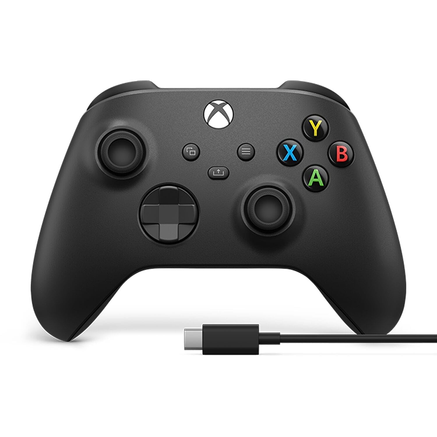 Xbox Core Wireless Gaming Controller + USB-C® Cable – Carbon Black Series X|S, One, Windows PC, Android, and iOS Xbox Core Wireless Gaming Controller + USB-C® Cable – Carbon Black Series X|S, One, Windows PC, Android, and iOS