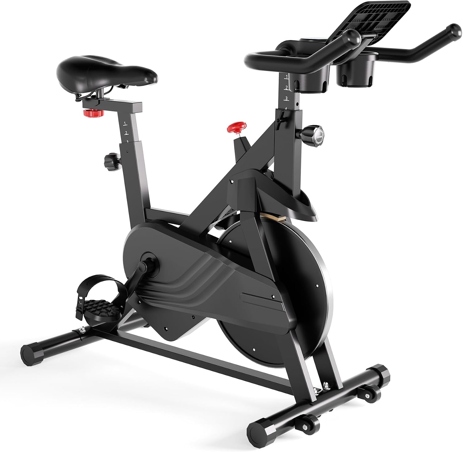 Exercise Bike, 32-Level Magnetic Resistance Stationary Bikes for Home, Low Noise 300LBS Weight Capacity Workout Cycling Bike for Home Gym with Pad Mount, LCD Monitor, Cup Holder Exercise Bike, 32-Level Magnetic Resistance Stationary Bikes for Home, Low Noise 300LBS Weight Capacity Workout Cycling Bike for Home Gym with Pad Mount, LCD Monitor, Cup Holder