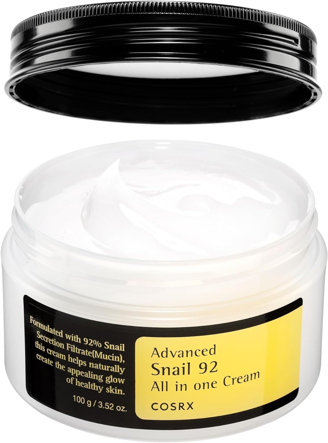 COSRX Snail Mucin 92% Face Moisturizer, 3.52 Oz, Lightweight Moisturing Cream for Soft, Glowy Skin, Korean Skin Care, Korean Moisturizer Face Cream COSRX Snail Mucin 92% Face Moisturizer, 3.52 Oz, Lightweight Moisturing Cream for Soft, Glowy Skin, Korean Skin Care, Korean Moisturizer Face Cream