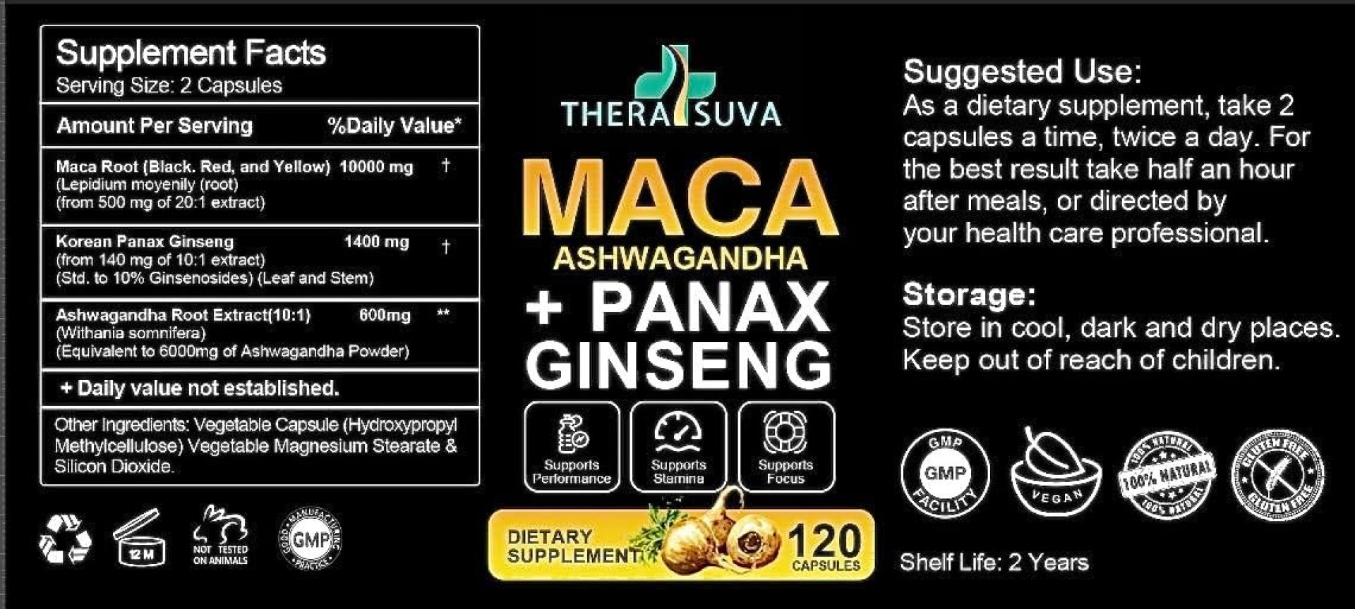 3 in 1 Ashwagandha + Maca Root + Panax Ginseng – Natural Supplement for Energy, Stamina, and Stress Support, 120 Softgels 3 in 1 Ashwagandha + Maca Root + Panax Ginseng – Natural Supplement for Energy, Stamina, and Stress Support, 120 Softgels