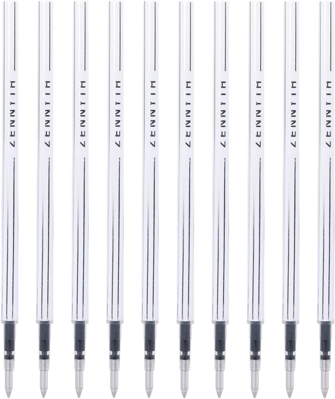 10 Pieces Gel Ink Pen Refills Replaceable Ballpoint Black Ink Pen Refills Extra Fine Point 0.5mm Smooth Writing for Office School Supplies (Black Ink) 10 Pieces Gel Ink Pen Refills Replaceable Ballpoint Black Ink Pen Refills Extra Fine Point 0.5mm Smooth Writing for Office School Supplies (Black Ink)