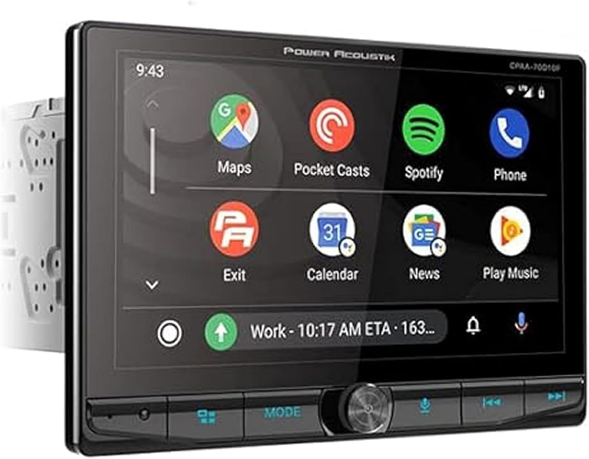 Power Acoustik CPAA-70D10F Car Stereo – Apple CarPlay & Android Auto Head Unit, 10.6″ Floating Double DIN Touchscreen Car Stereo with Bluetooth, Aux Input, USB, SD, AM/FM Receiver, CD DVD Player Power Acoustik CPAA-70D10F Car Stereo – Apple CarPlay & Android Auto Head Unit, 10.6″ Floating Double DIN Touchscreen Car Stereo with Bluetooth, Aux Input, USB, SD, AM/FM Receiver, CD DVD Player