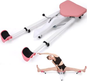 Split Machine, Leg Stretcher Split Machine for Flexibility, Splits Adjustable 0-180° Leg Split Stretching Machine for Ballet, Yoga, Dance, Gymnastics Training Equipment, Silent Wheels, 330lb Capacity