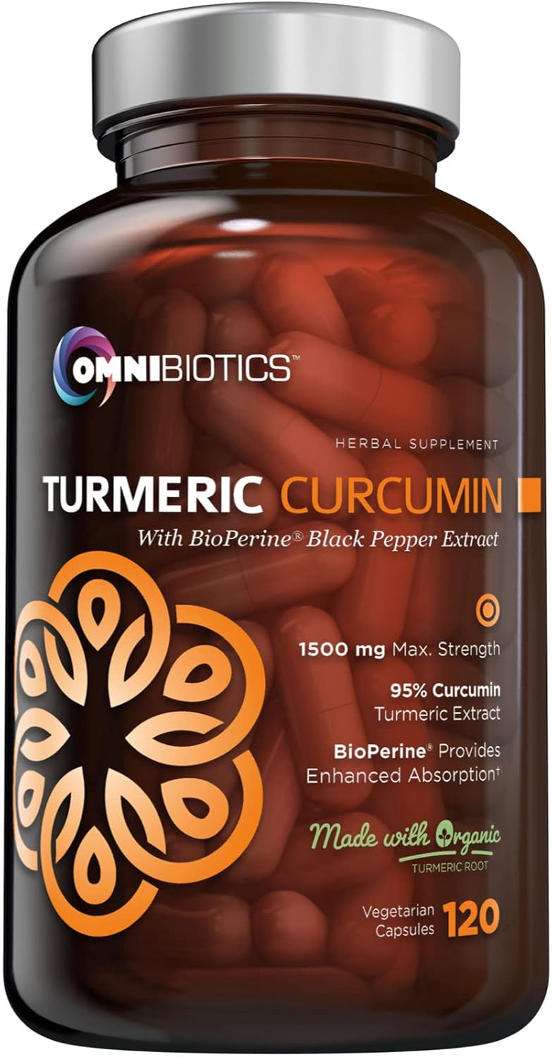 Organic Turmeric Curcumin Supplement with Black Pepper Extract – 1500mg Turmeric Supplement with 95% Curcuminoids & BioPerine for Joints Support. High Absorption, Non-GMO – 120 Vegan Capsules Organic Turmeric Curcumin Supplement with Black Pepper Extract – 1500mg Turmeric Supplement with 95% Curcuminoids & BioPerine for Joints Support. High Absorption, Non-GMO – 120 Vegan Capsules
