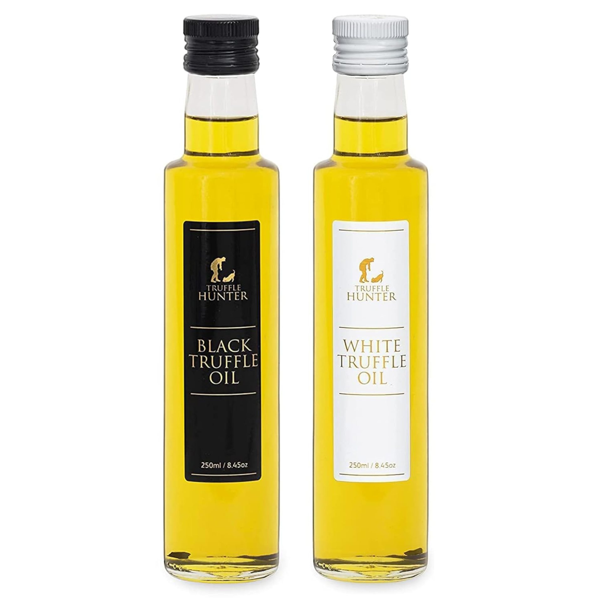 TruffleHunter – Black & White Truffle Oil Set – Extra Virgin Olive Oil for Cooking & Seasoning – 8.45 Oz X2 TruffleHunter – Black & White Truffle Oil Set – Extra Virgin Olive Oil for Cooking & Seasoning – 8.45 Oz X2
