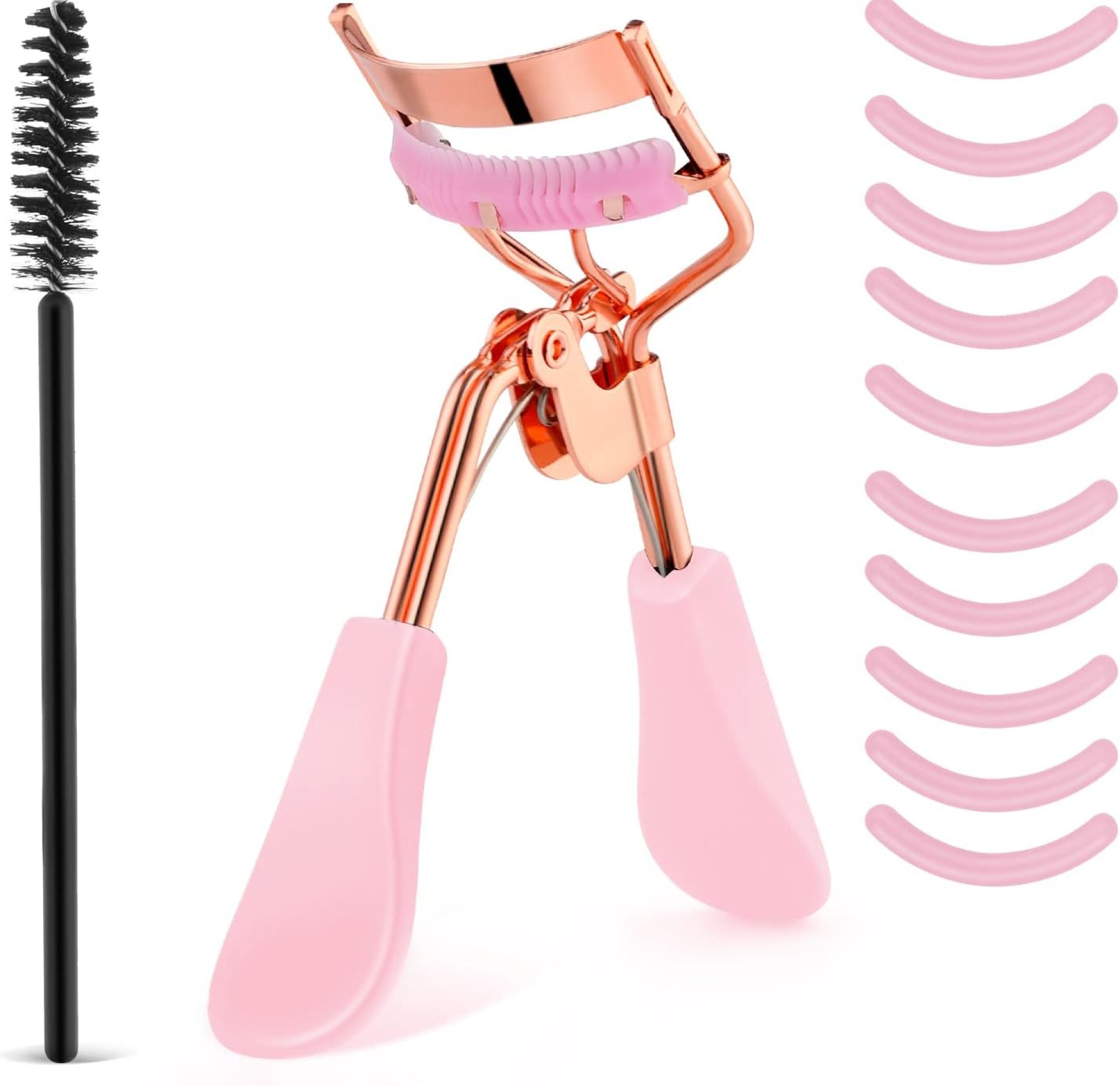 Eyelash Curler Kit Metal Eye Lashes Curler,Professional Makeup Tool with Built-in Comb Eye with 10 Replacement Refill Pads Get Dramatically Curled Eyelashes for Women Girl (Pink) Eyelash Curler Kit Metal Eye Lashes Curler,Professional Makeup Tool with Built-in Comb Eye with 10 Replacement Refill Pads Get Dramatically Curled Eyelashes for Women Girl (Pink)
