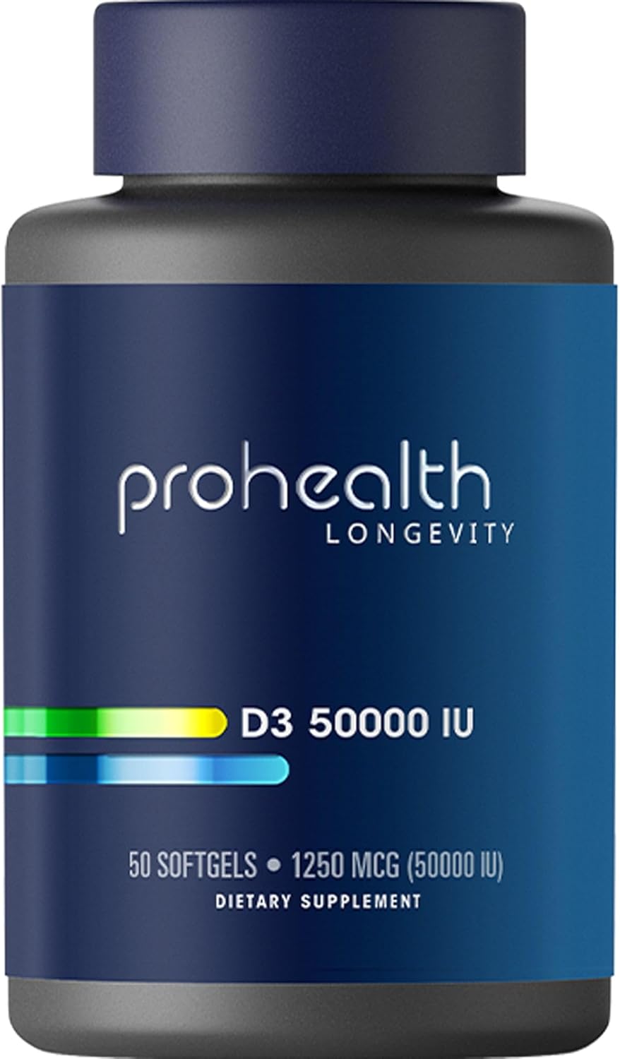 ProHealth Vitamin D3 50,000 (50,000 IU, 50 softgels) Helps Boost and Support Healthy Bones and The Immune System | Gluten Free ProHealth Vitamin D3 50,000 (50,000 IU, 50 softgels) Helps Boost and Support Healthy Bones and The Immune System | Gluten Free