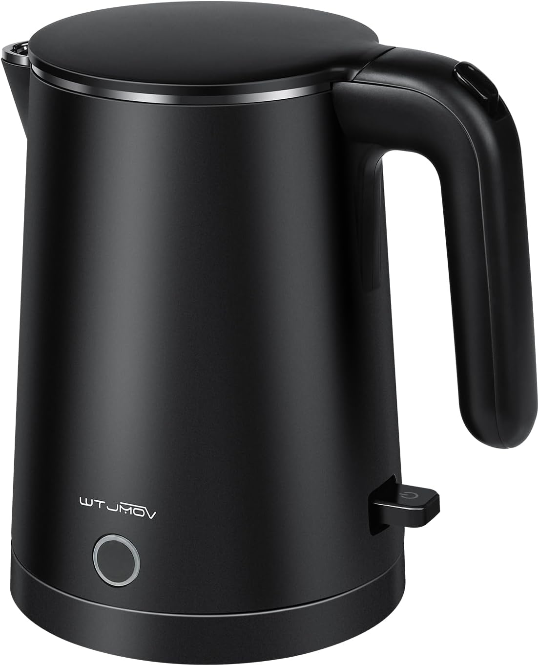 Electric Kettle Stainless Steel, 1.0L Small Water Boiler 1200W Fast Boiling, Double Wall Tea Kettle Pot Automatic Shut Off, Durable Coffee & Tea Maker/Warmer/Heater Black Electric Kettle Stainless Steel, 1.0L Small Water Boiler 1200W Fast Boiling, Double Wall Tea Kettle Pot Automatic Shut Off, Durable Coffee & Tea Maker/Warmer/Heater Black
