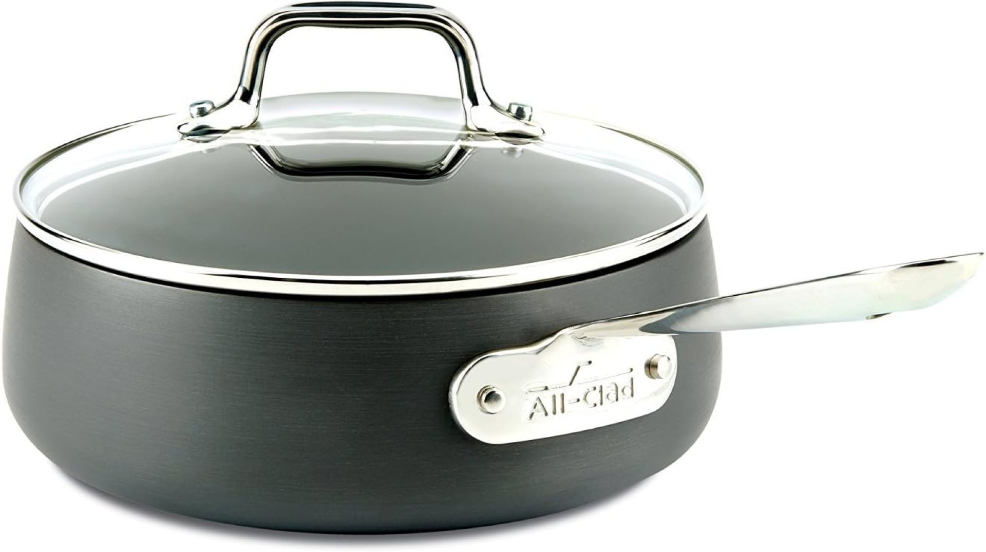 All-Clad HA1 Hard Anodized Nonstick SaucePan 2.5 Quart Induction Oven Broiler Safe 500F, Lid Safe 350F Pots and Pans, Cookware Black All-Clad HA1 Hard Anodized Nonstick SaucePan 2.5 Quart Induction Oven Broiler Safe 500F, Lid Safe 350F Pots and Pans, Cookware Black