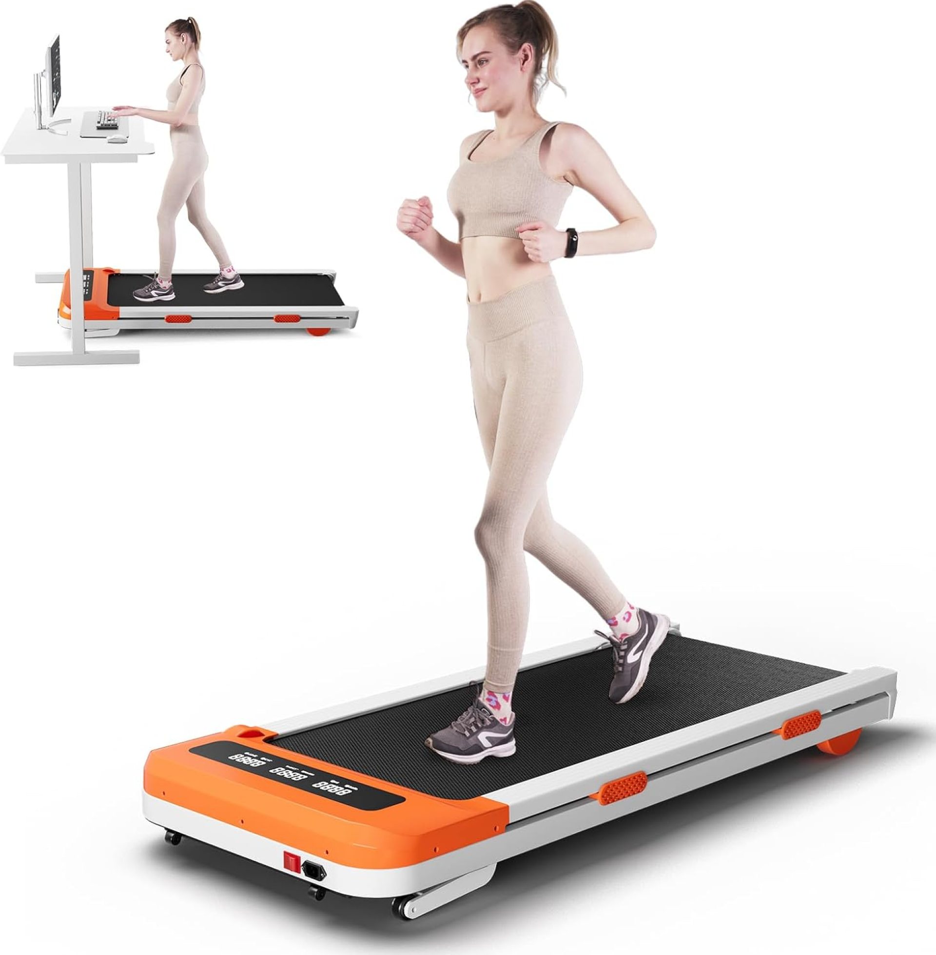Walking Pad with auto Incline, 3 in 1 Portable Treadmill with Remote Control LED Display, 3 HP Quiet Walking Jogging Machine for Office Home Use, 300 Lbs Capacity Walking Pad with auto Incline, 3 in 1 Portable Treadmill with Remote Control LED Display, 3 HP Quiet Walking Jogging Machine for Office Home Use, 300 Lbs Capacity