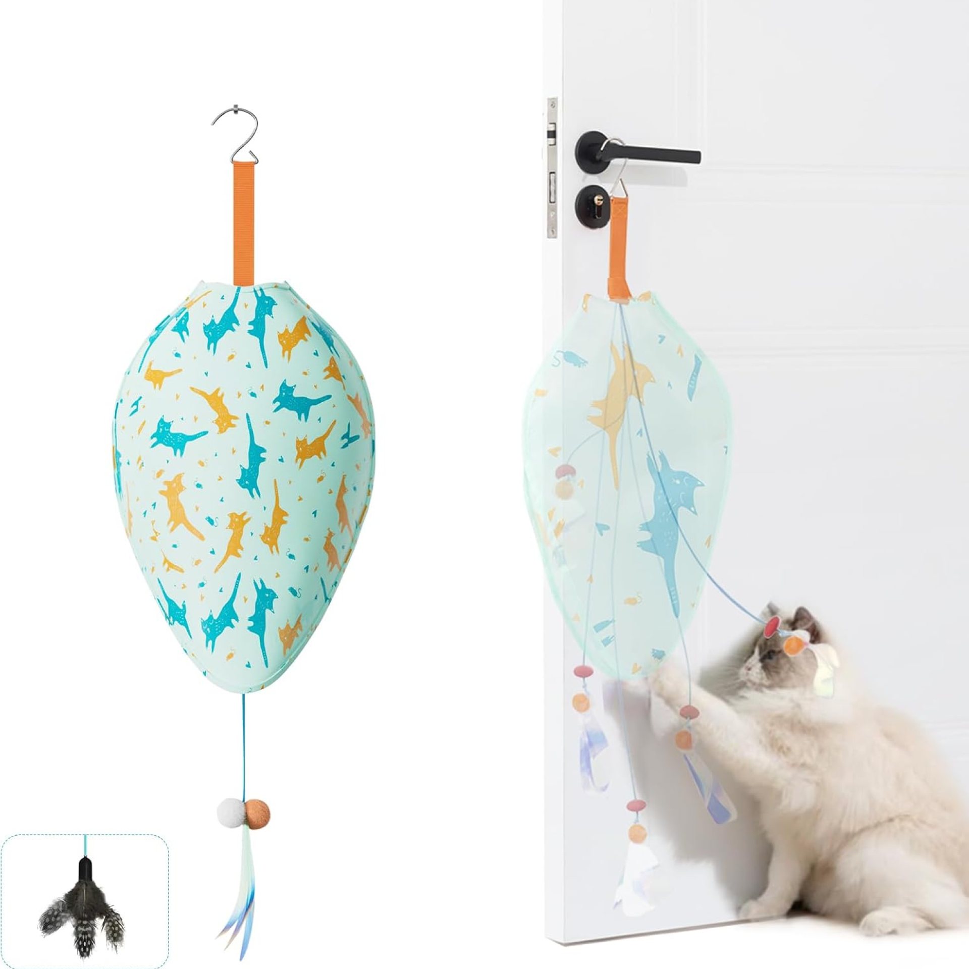 Interactive Cat Toys for Indoor Cats,Rechargeable Automatic Concealed Cat Feather Teaser,Motion Activated Enrichment Toys for Indoor Bored Adult Cats(Color) Interactive Cat Toys for Indoor Cats,Rechargeable Automatic Concealed Cat Feather Teaser,Motion Activated Enrichment Toys for Indoor Bored Adult Cats(Color)