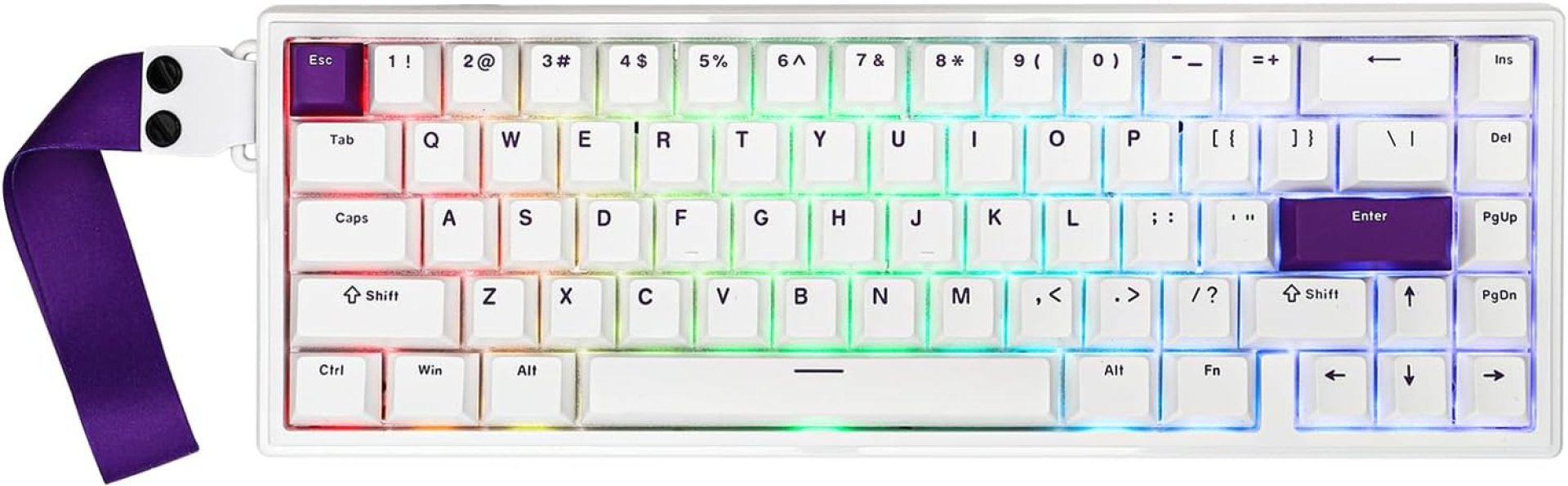 EPOMAKER HE68 Hall Effect Keyboard, 8000hz Polling, 0.01mm Adjustable Trigger, 0.125ms Latency, Creamy Gasket, Snap Key, SOCD, RGB, Wired Magnetic Gaming Keyboard for Mac/PC (White) EPOMAKER HE68 Hall Effect Keyboard, 8000hz Polling, 0.01mm Adjustable Trigger, 0.125ms Latency, Creamy Gasket, Snap Key, SOCD, RGB, Wired Magnetic Gaming Keyboard for Mac/PC (White)