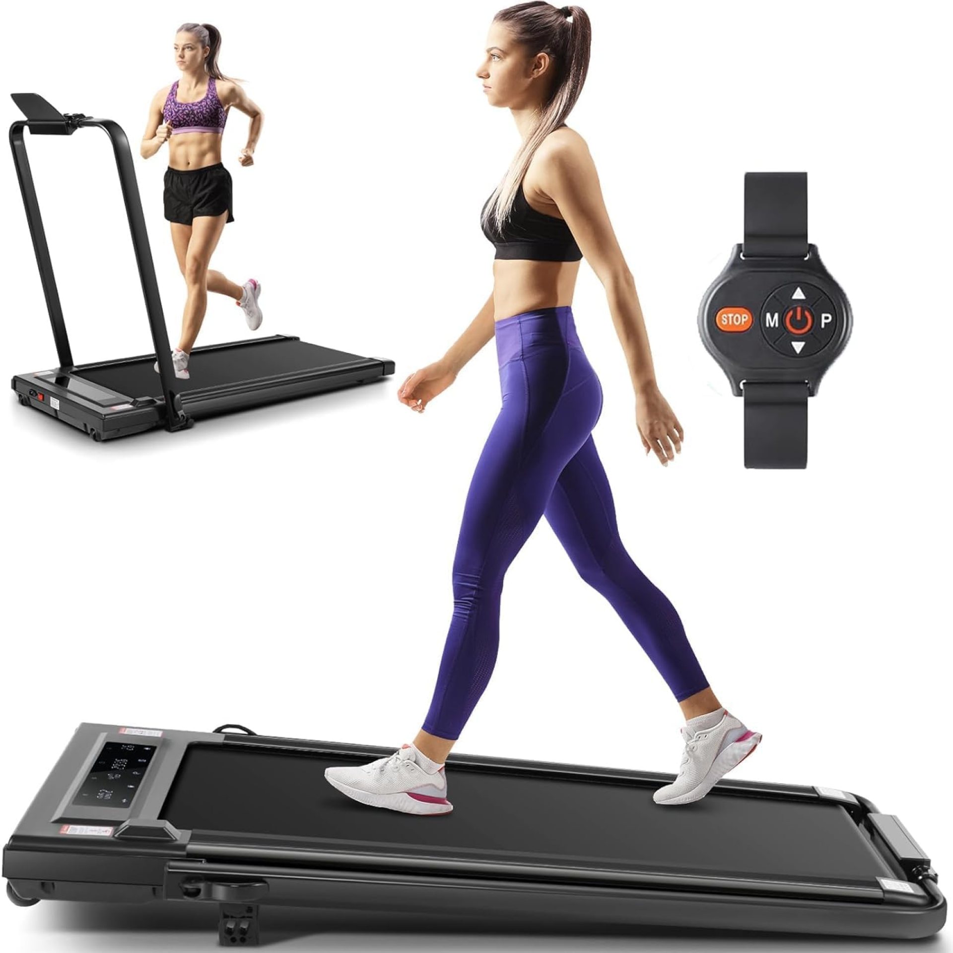 ANCHEER 4 in 1 Under Desk Treadmill with Incline – 2s Folding/Max 300 lb Capacity Walking Pad – Compact Electric Treadmill for Home, Gym, or Office with LED Touch Screen and Remote Control ANCHEER 4 in 1 Under Desk Treadmill with Incline – 2s Folding/Max 300 lb Capacity Walking Pad – Compact Electric Treadmill for Home, Gym, or Office with LED Touch Screen and Remote Control