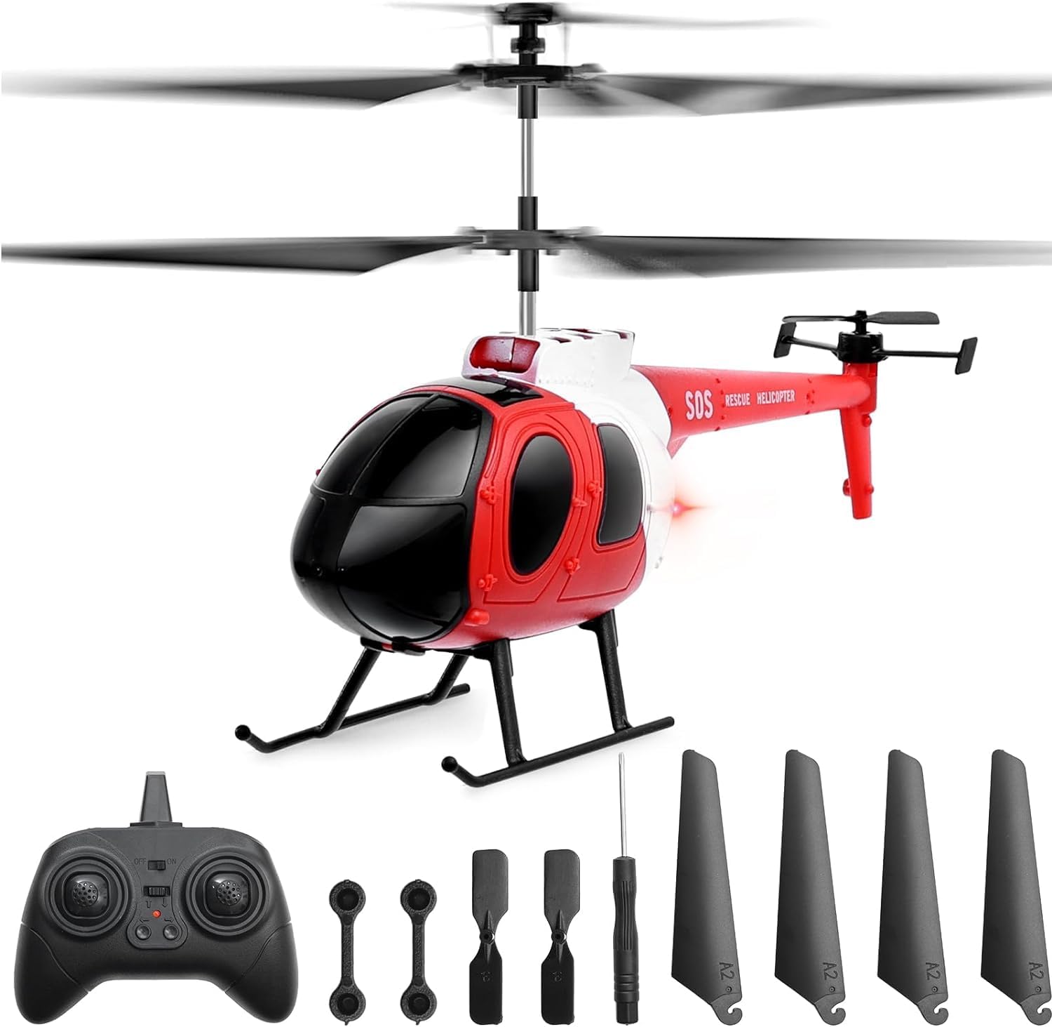 RC Helicopter for Kids with Auto Hover Function, Ease to Fly Remote Control Helicopter with Dual-Prop Stabilized, 3 Channel Stable Flight Indoor RC Helicopters for Beginners RC Helicopter for Kids with Auto Hover Function, Ease to Fly Remote Control Helicopter with Dual-Prop Stabilized, 3 Channel Stable Flight Indoor RC Helicopters for Beginners