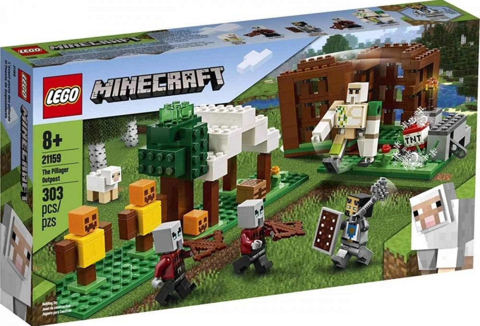 LEGO Minecraft The Pillager Outpost 21159 Awesome Action Figure Brick Building Playset for Kids Minecraft Gift (303 Pieces) LEGO Minecraft The Pillager Outpost 21159 Awesome Action Figure Brick Building Playset for Kids Minecraft Gift (303 Pieces)