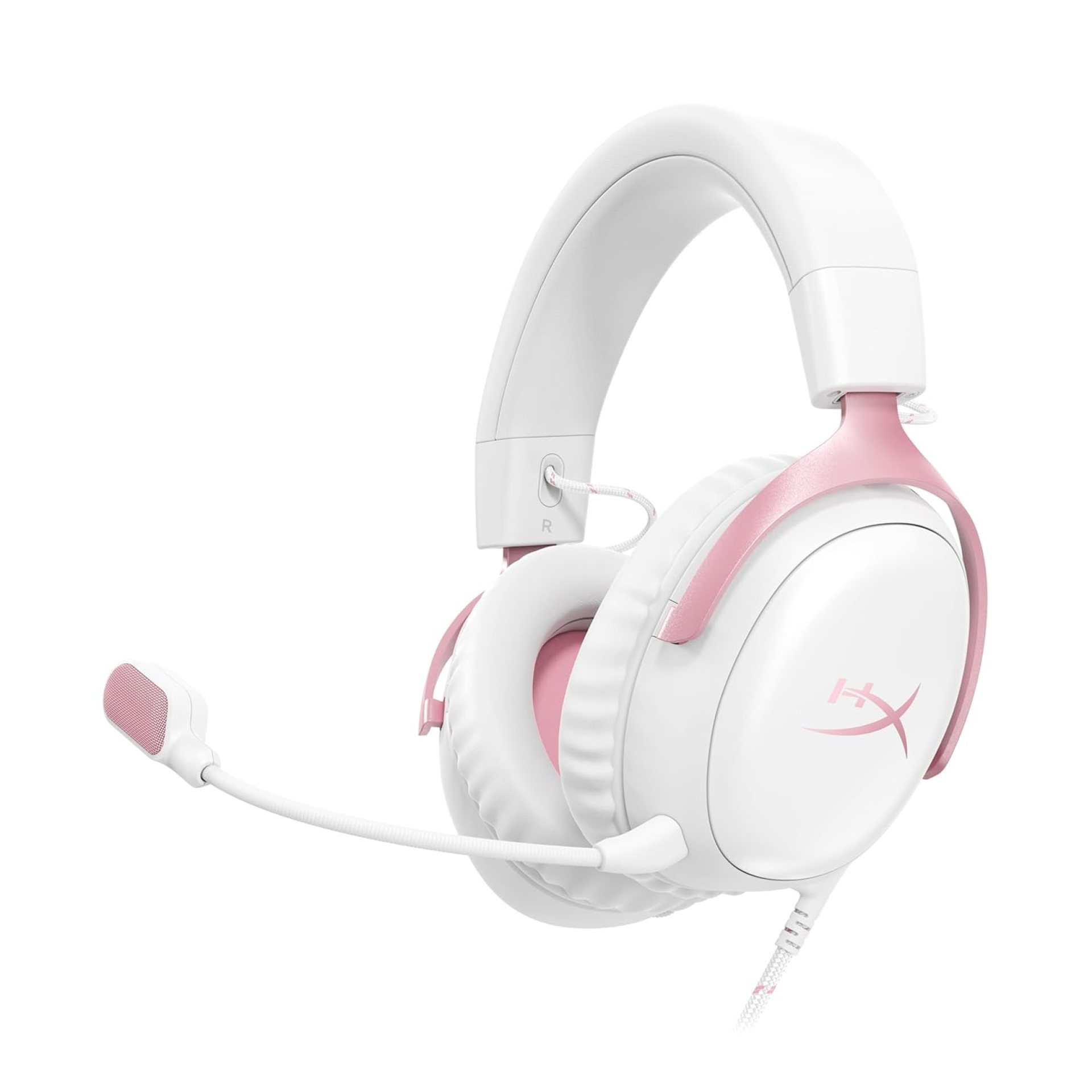 HyperX Cloud III – Wired Gaming Headset, PC, PS5, Xbox Series X|S, Angled 53mm Drivers, DTS, Memory Foam, Durable Frame, Ultra-Clear 10mm Mic, USB-C, USB-A, 3.5mm – Pink HyperX Cloud III – Wired Gaming Headset, PC, PS5, Xbox Series X|S, Angled 53mm Drivers, DTS, Memory Foam, Durable Frame, Ultra-Clear 10mm Mic, USB-C, USB-A, 3.5mm – Pink