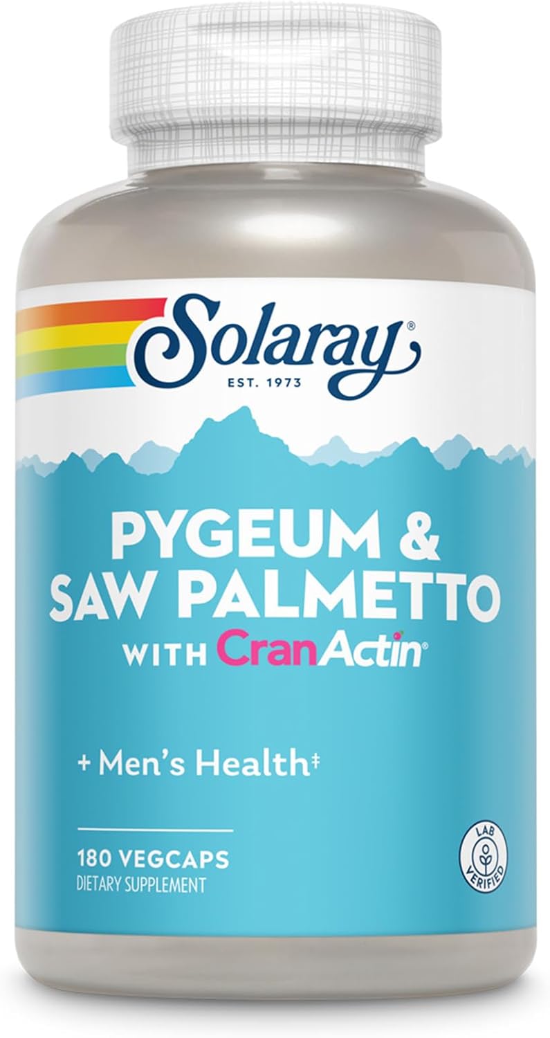 Solaray Pygeum and Saw Palmetto with Cranactin Supplement, 180 Count Solaray Pygeum and Saw Palmetto with Cranactin Supplement, 180 Count