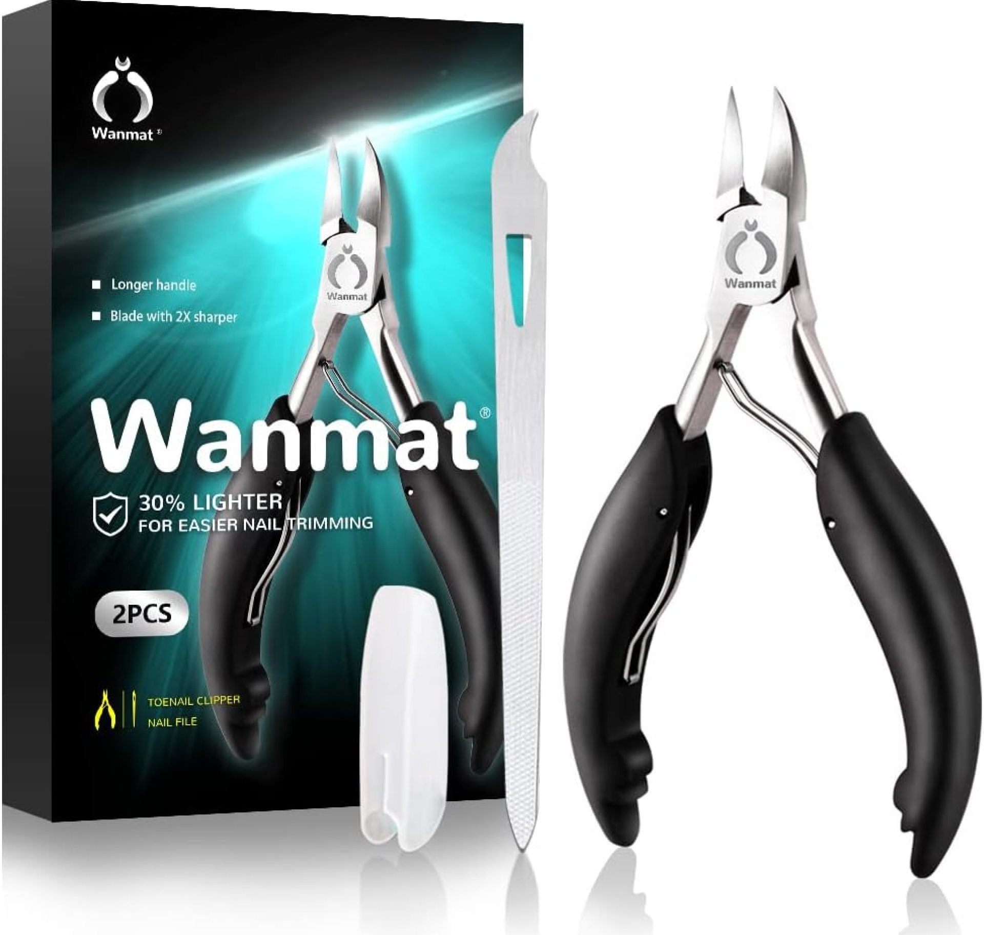 Toe Nail Clipper for Ingrown or Thick Toenails,Toenails Trimmer and Professional Toenail Nipper for Seniors with Stainless Steel Surper Sharp Blades Soft Handle Toe Nail Clipper for Ingrown or Thick Toenails,Toenails Trimmer and Professional Toenail Nipper for Seniors with Stainless Steel Surper Sharp Blades Soft Handle