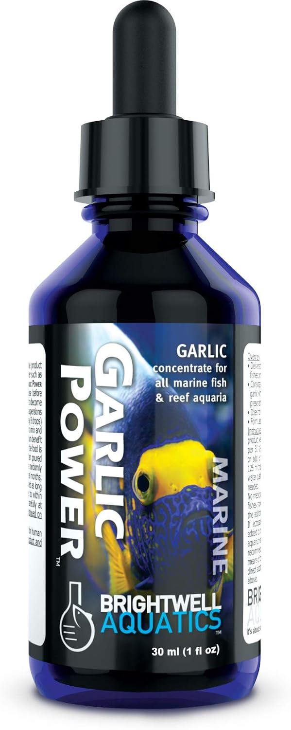 Brightwell Aquatics GarlicPower Garlic Extract for Aquarium Fish Food – Enhances Feeding Response – Boosts Nutrition – Ideal for Marine & Reef Tanks, 30 ml Brightwell Aquatics GarlicPower Garlic Extract for Aquarium Fish Food – Enhances Feeding Response – Boosts Nutrition – Ideal for Marine & Reef Tanks, 30 ml