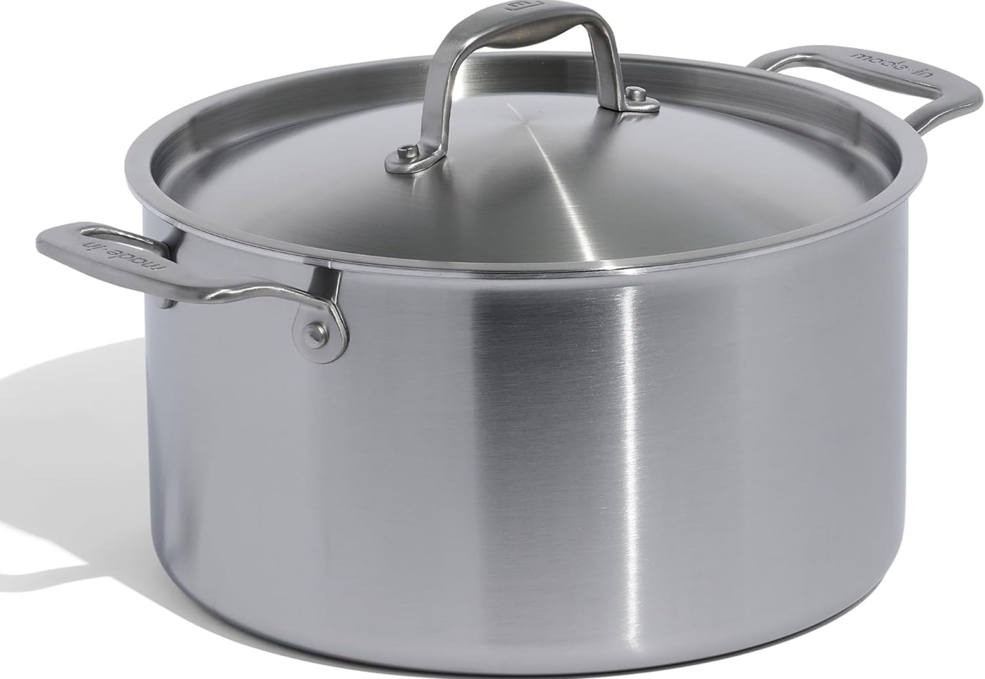 Made In Cookware – 8 Quart Stainless Steel Stock Pot With Lid – 5 Ply Stainless Clad – Professional Cookware – Crafted in Italy – Induction Compatible Made In Cookware – 8 Quart Stainless Steel Stock Pot With Lid – 5 Ply Stainless Clad – Professional Cookware – Crafted in Italy – Induction Compatible