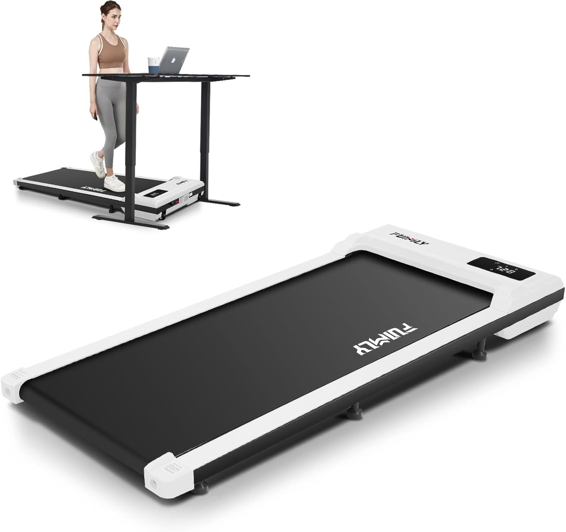 FUNMILY Walking Pad Under Desk Treadmill, Portable Small Treadmills for Home and Office, 2.5HP Super Quiet Walking Jogging Running Machine, 300 Lbs Capacity FUNMILY Walking Pad Under Desk Treadmill, Portable Small Treadmills for Home and Office, 2.5HP Super Quiet Walking Jogging Running Machine, 300 Lbs Capacity