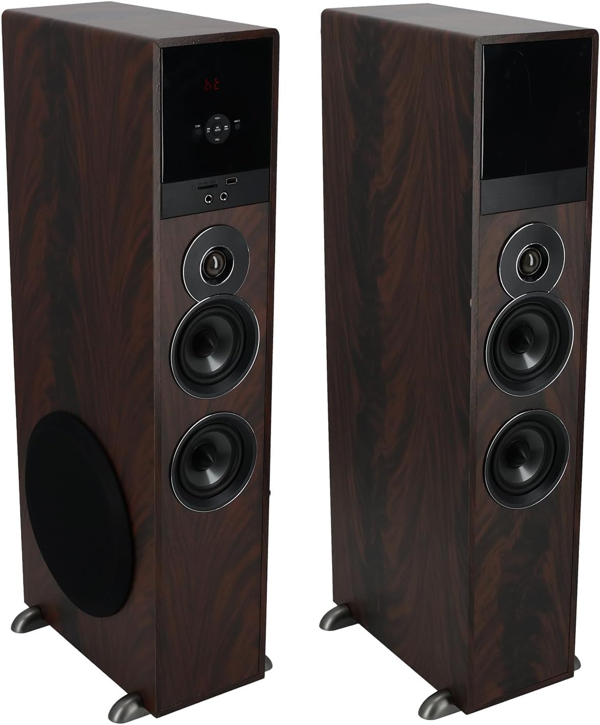 Rockville TM80D Powered Home Theater Tower Speaker System, Dark Wood, 800W, 8″ Subwoofers, Bluetooth, USB/SD Playback, FM Radio, Remote Control, Karaoke Ready, Perfect for Home Entertainment Rockville TM80D Powered Home Theater Tower Speaker System, Dark Wood, 800W, 8″ Subwoofers, Bluetooth, USB/SD Playback, FM Radio, Remote Control, Karaoke Ready, Perfect for Home Entertainment