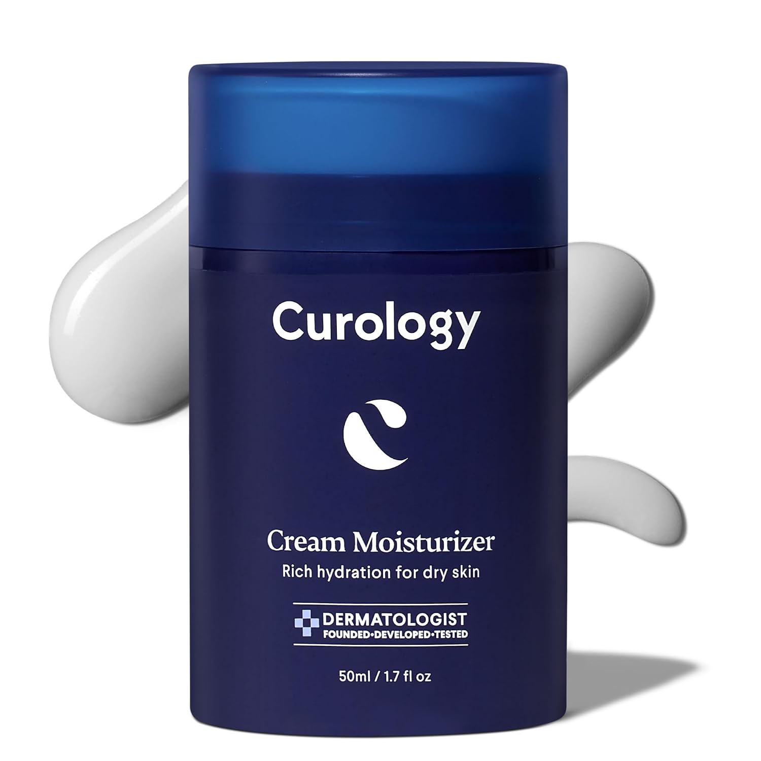 Curology Cream Moisturizer, Rich Hydrating Face Lotion for Dry Skin, with Shea Butter and Hyaluronic Acid, 1.7 fl oz Curology Cream Moisturizer, Rich Hydrating Face Lotion for Dry Skin, with Shea Butter and Hyaluronic Acid, 1.7 fl oz