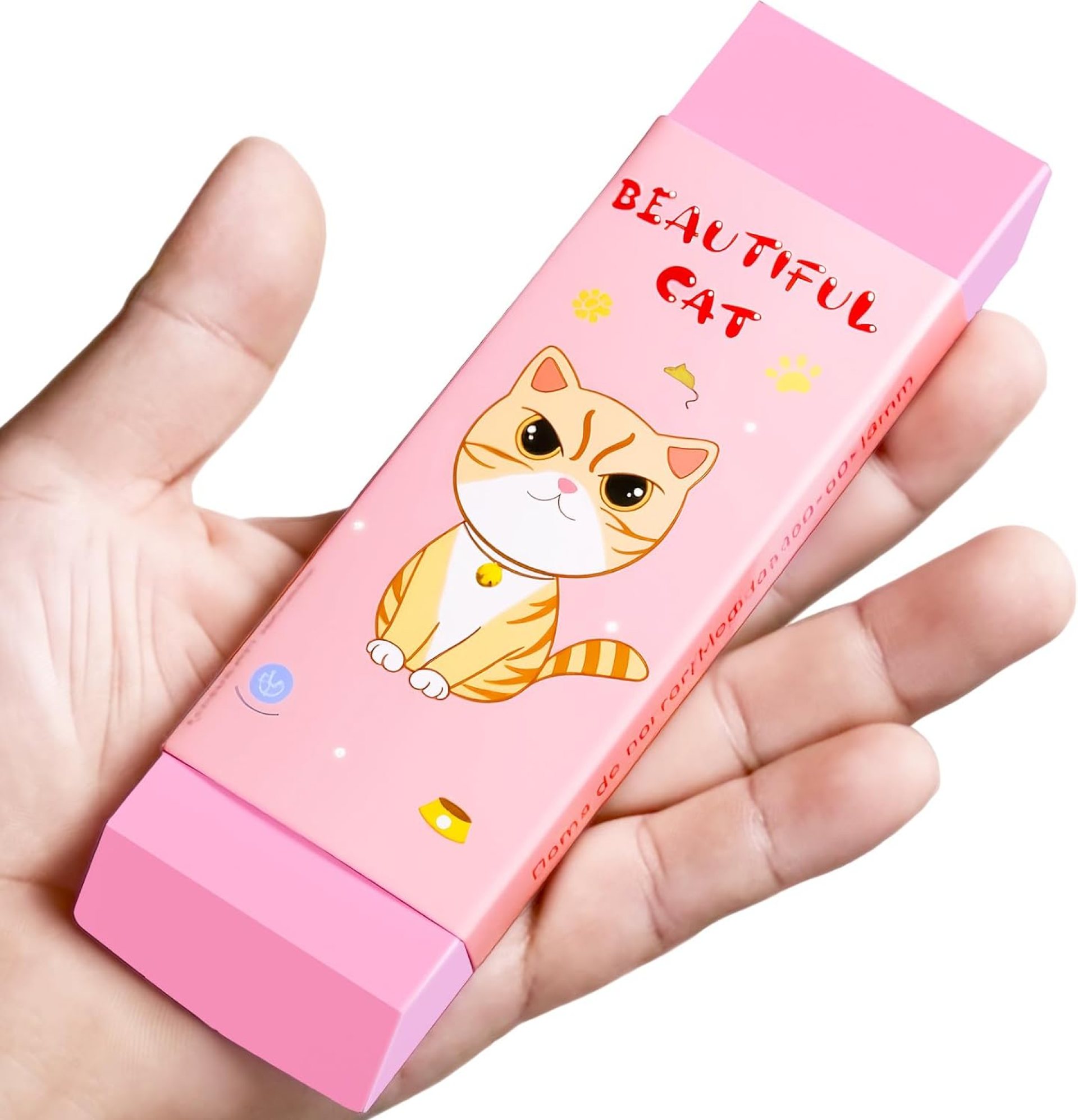Cute Big Pink Cat Wedge Eraser (6″ x 2″) Jumbo Large Pink Pencil Rubber Eraser Back to School Stationery Supplies, Cat Gifts for Work and School (cat) Cute Big Pink Cat Wedge Eraser (6″ x 2″) Jumbo Large Pink Pencil Rubber Eraser Back to School Stationery Supplies, Cat Gifts for Work and School (cat)