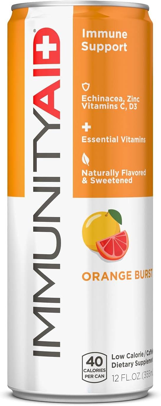 LIFEAID Wellness Blend With Echinacea Zinc Astragalus Vitamin C Only 45 Calories 100 Clean Vegan GlutenFree No Artificial Flavors Sodium or Caffeine cans Can, IMMUNITYAID, 12 Fl Oz LIFEAID Wellness Blend With Echinacea Zinc Astragalus Vitamin C Only 45 Calories 100 Clean Vegan GlutenFree No Artificial Flavors Sodium or Caffeine cans Can, IMMUNITYAID, 12 Fl Oz