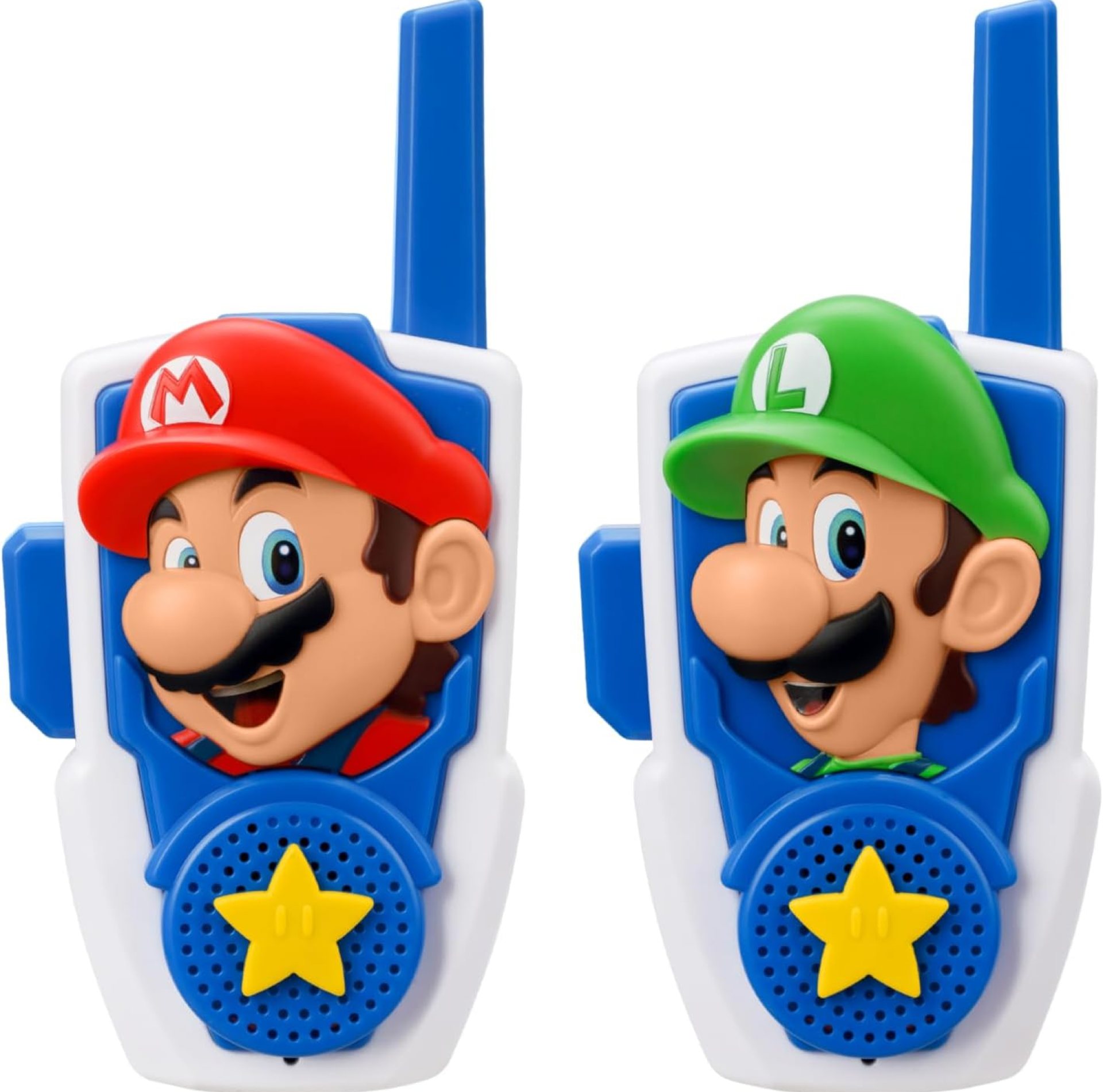 Super Mario Bros Walkie Talkies Kids Toys, Long Range, Two Way Static Free Handheld Radios, Designed for Indoor or Outdoor Games for Kids Aged 3 and Up Super Mario Bros Walkie Talkies Kids Toys, Long Range, Two Way Static Free Handheld Radios, Designed for Indoor or Outdoor Games for Kids Aged 3 and Up