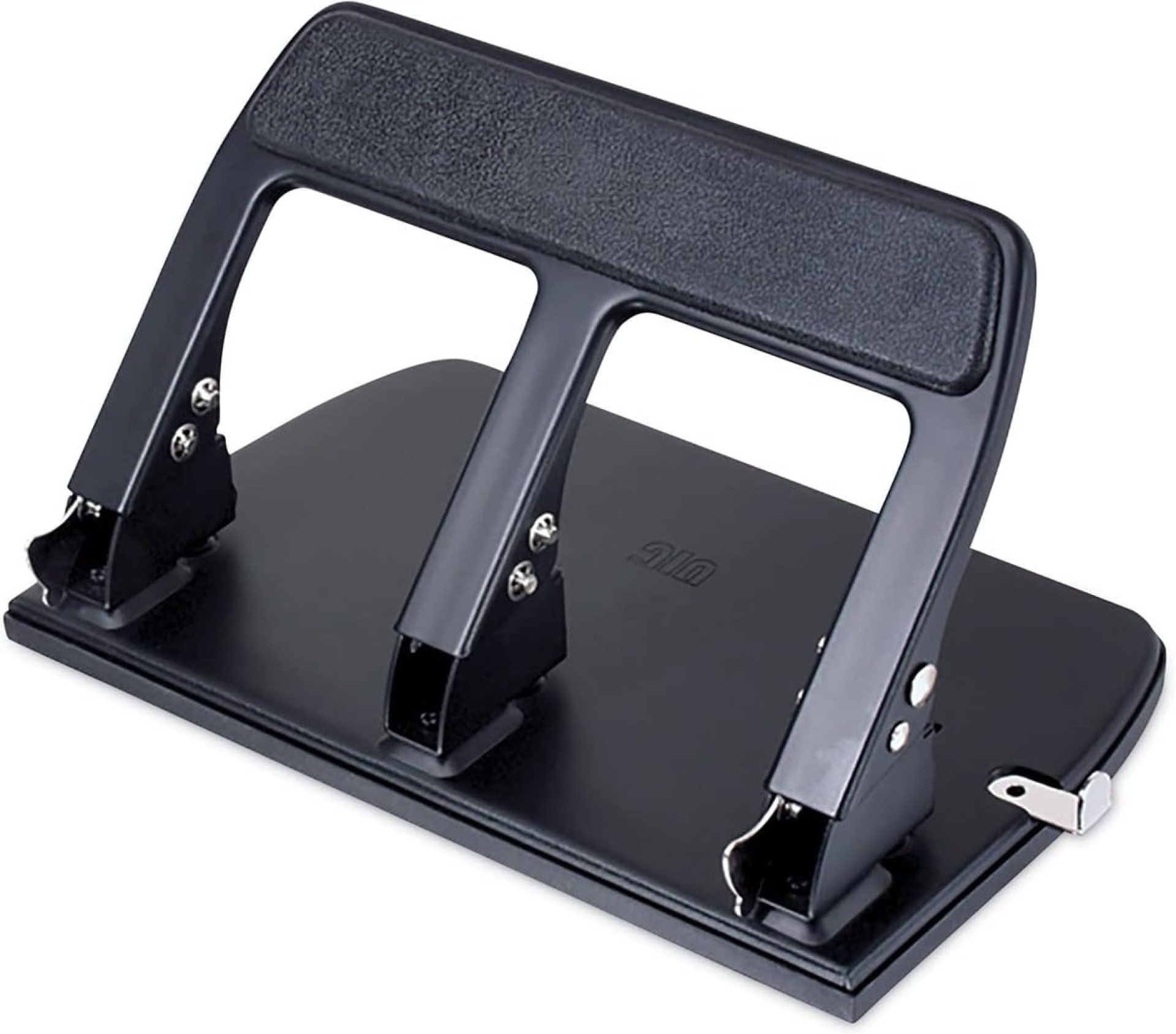 Office mate Heavy Duty 3 Hole Punch with Padded Handle, 40-Sheet Capacity, Black (90089) Office mate Heavy Duty 3 Hole Punch with Padded Handle, 40-Sheet Capacity, Black (90089)