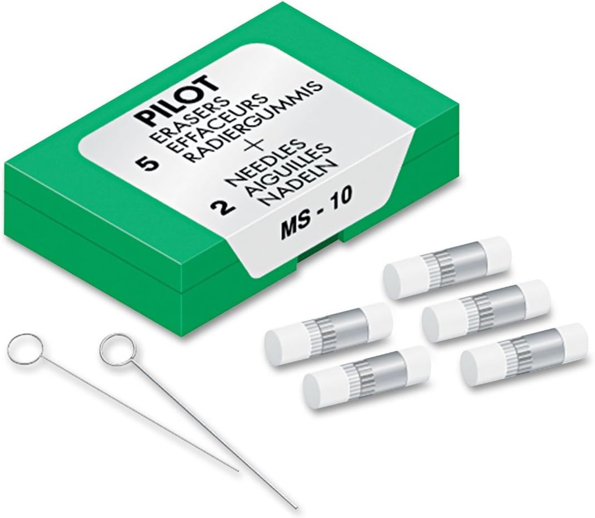 Pilot (70001) MS-10 Eraser Refill, Sold as Two Packs of Five: Total of 10 Each Pilot (70001) MS-10 Eraser Refill, Sold as Two Packs of Five: Total of 10 Each