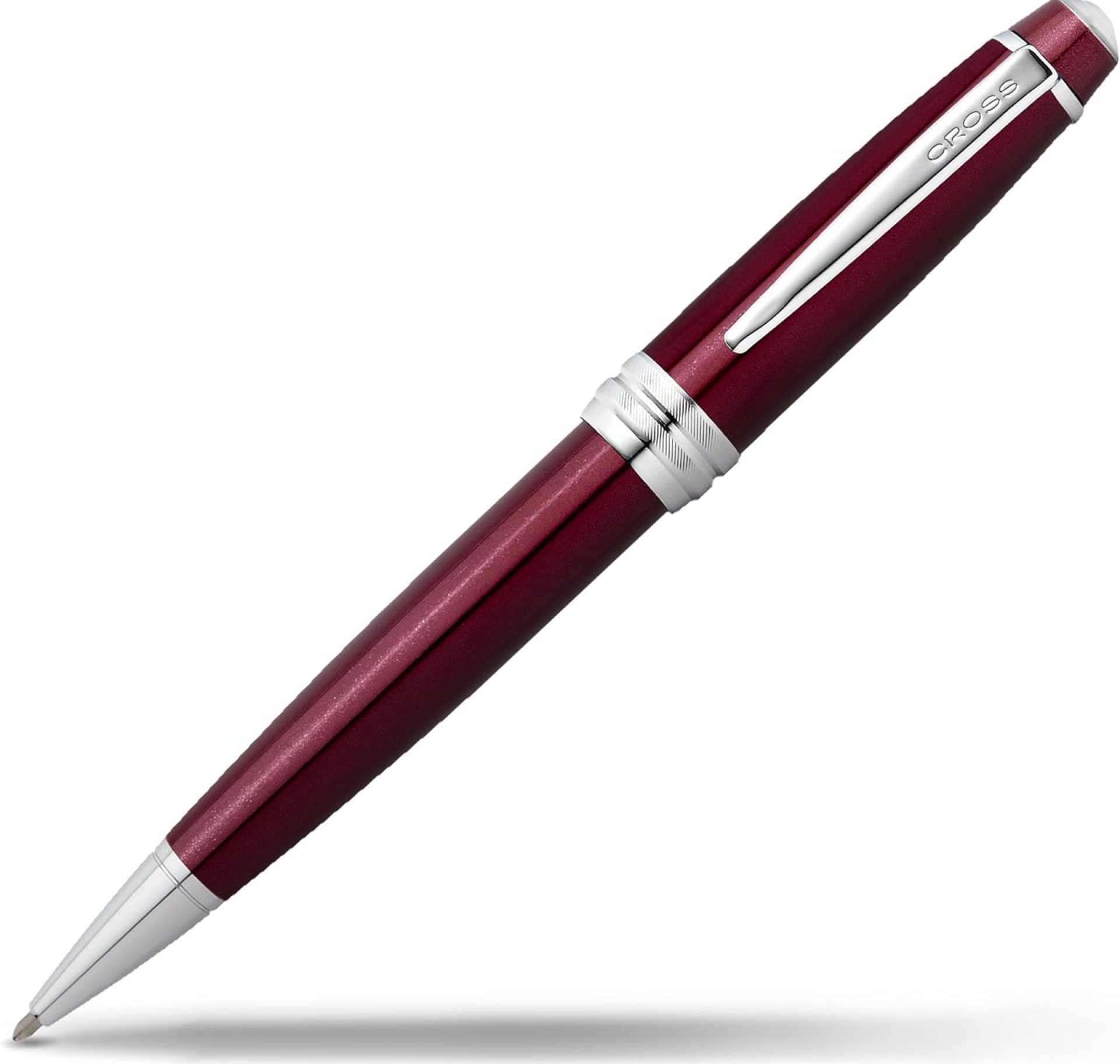 Cross Bailey Refillable Ballpoint Pen Presented in a Premium Gift Box – Medium Point, Black Ink, Red Cross Bailey Refillable Ballpoint Pen Presented in a Premium Gift Box – Medium Point, Black Ink, Red