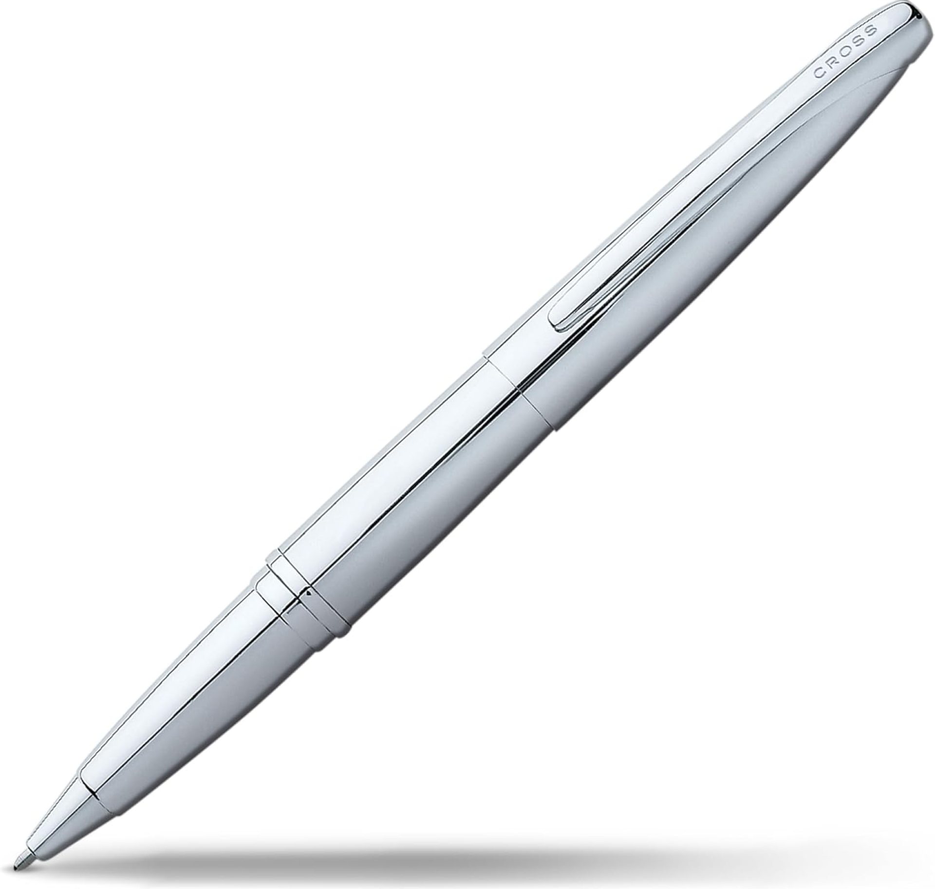 Cross ATX Refillable Rollerball Pen Presented in a Luxury Gift Box – Medium Point, Black Ink, Pure Chrome Cross ATX Refillable Rollerball Pen Presented in a Luxury Gift Box – Medium Point, Black Ink, Pure Chrome
