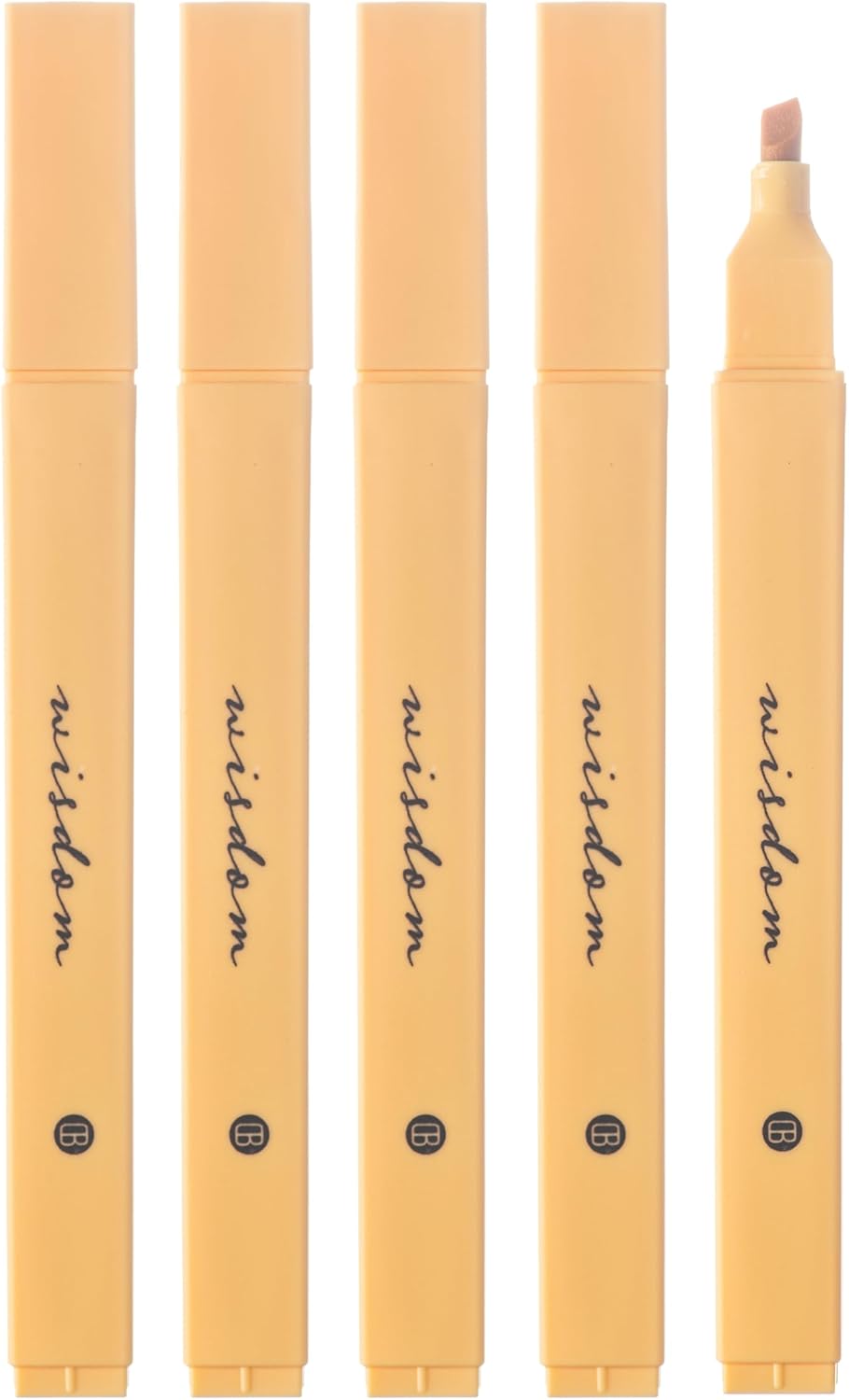 DIVERSEBEE Bible Highlighters with Soft Chisel Tip, 5 Pack Single Color Pens No Bleed, Quick Dry, Cute Aesthetic Markers for Bible Study Journaling Supplies (Yellow) DIVERSEBEE Bible Highlighters with Soft Chisel Tip, 5 Pack Single Color Pens No Bleed, Quick Dry, Cute Aesthetic Markers for Bible Study Journaling Supplies (Yellow)