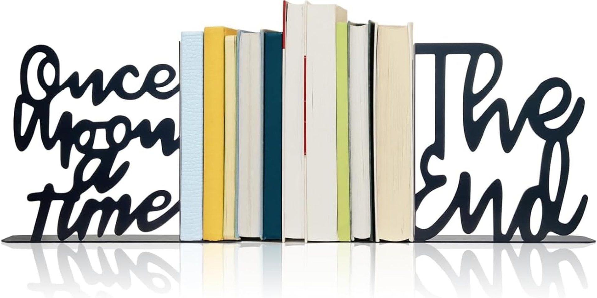 Once Upon A Time Bookends,Metal Decorative Bookends,Once Upon A Time Sign for Bookshelf, Reading Nook, Daycare, Classroom Bedroom Home Office Nursery Decor,Birthday Gift for Boys and Girls (Black) Once Upon A Time Bookends,Metal Decorative Bookends,Once Upon A Time Sign for Bookshelf, Reading Nook, Daycare, Classroom Bedroom Home Office Nursery Decor,Birthday Gift for Boys and Girls (Black)